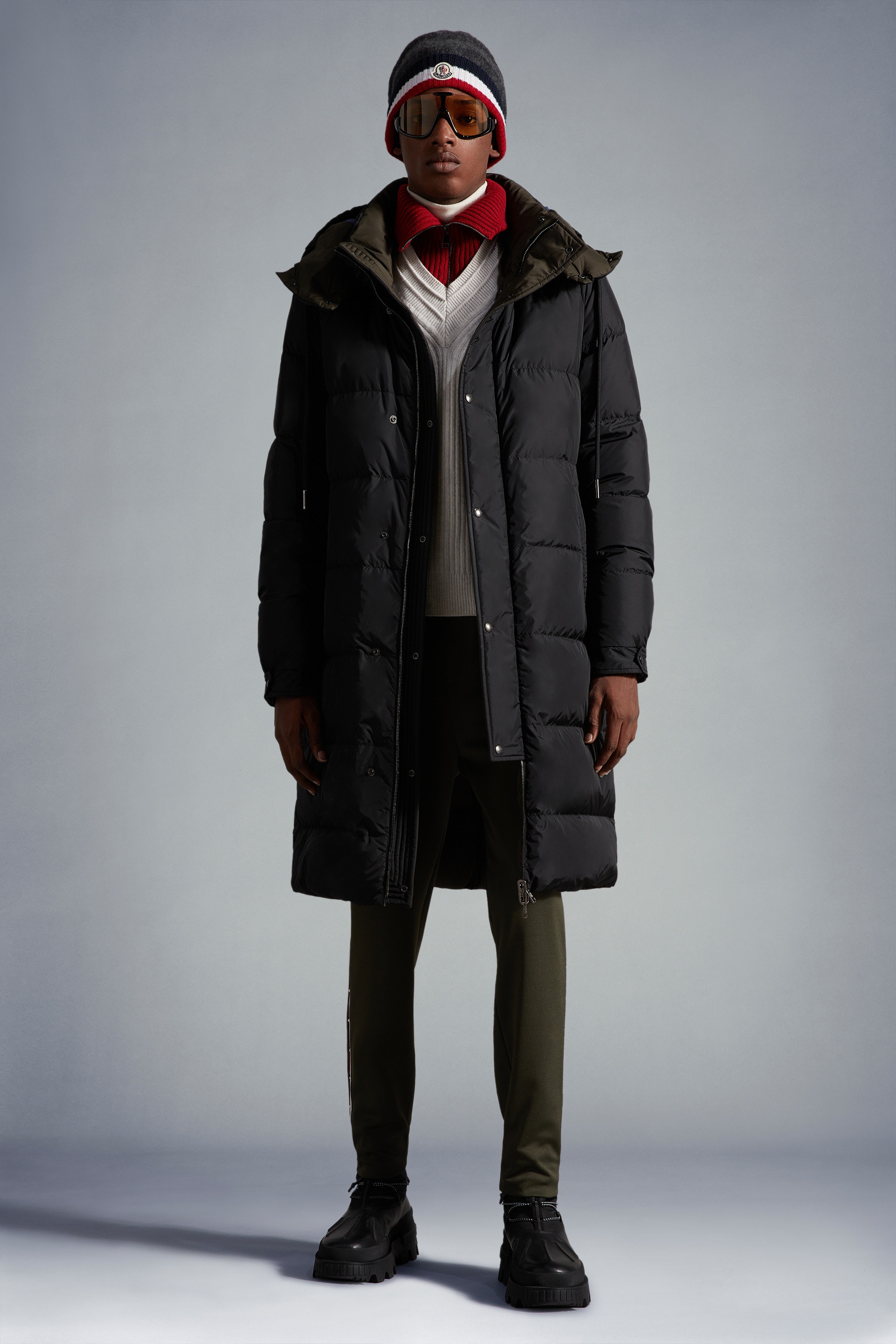 Moncler Harel Long Down Jacket | REVERSIBLE