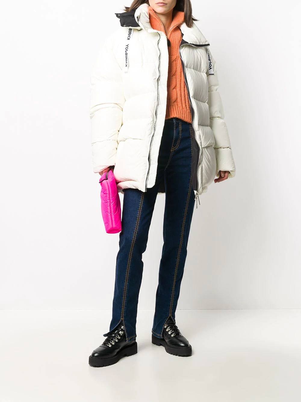 oversized down puffer coat - 2