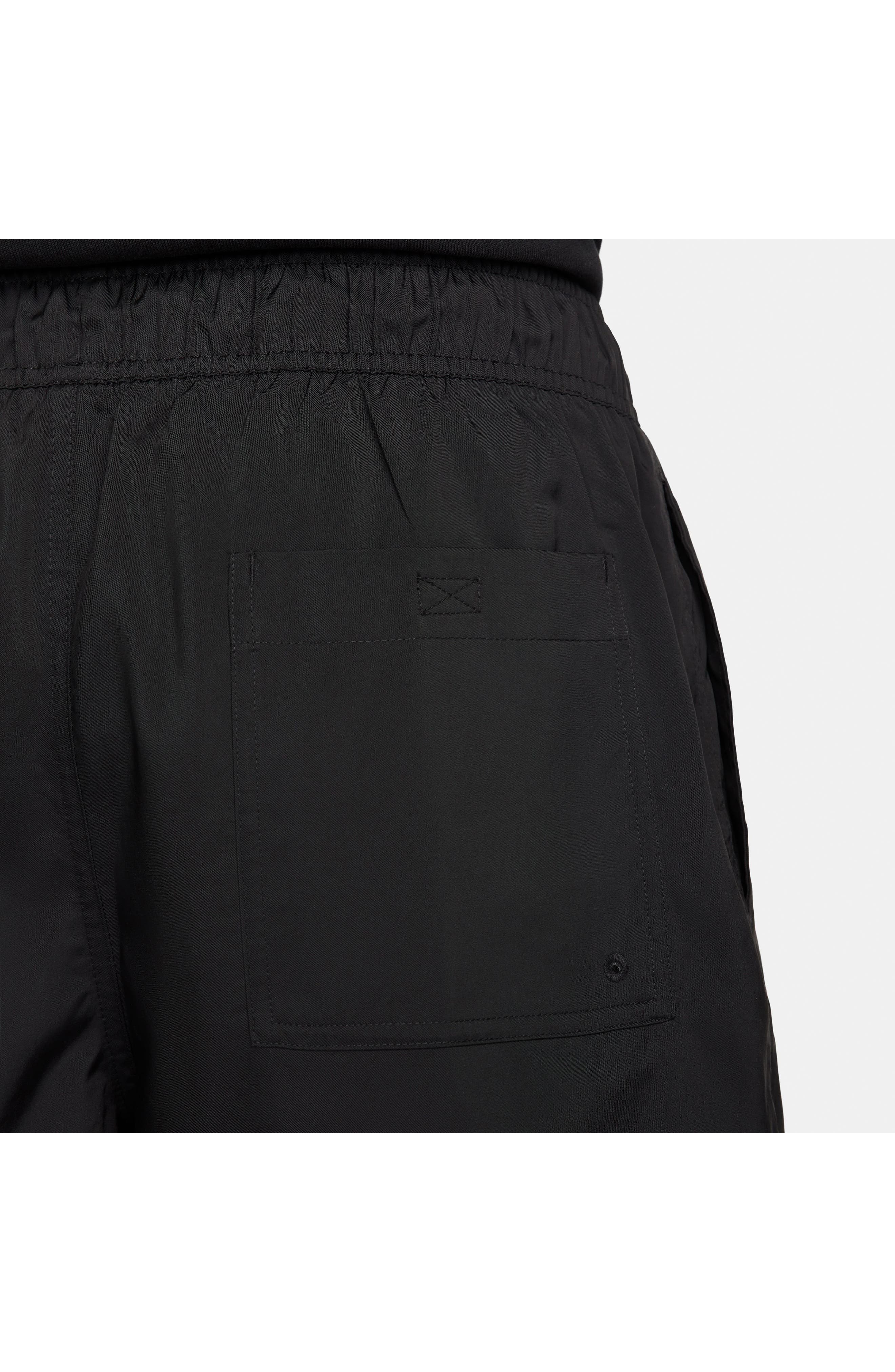 Nike Club Woven Flow Shorts in Black/White at Nordstrom - 8