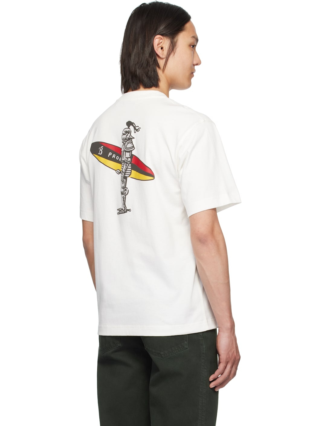 Off-White Surfer Knight Cotton T-shirt - 3
