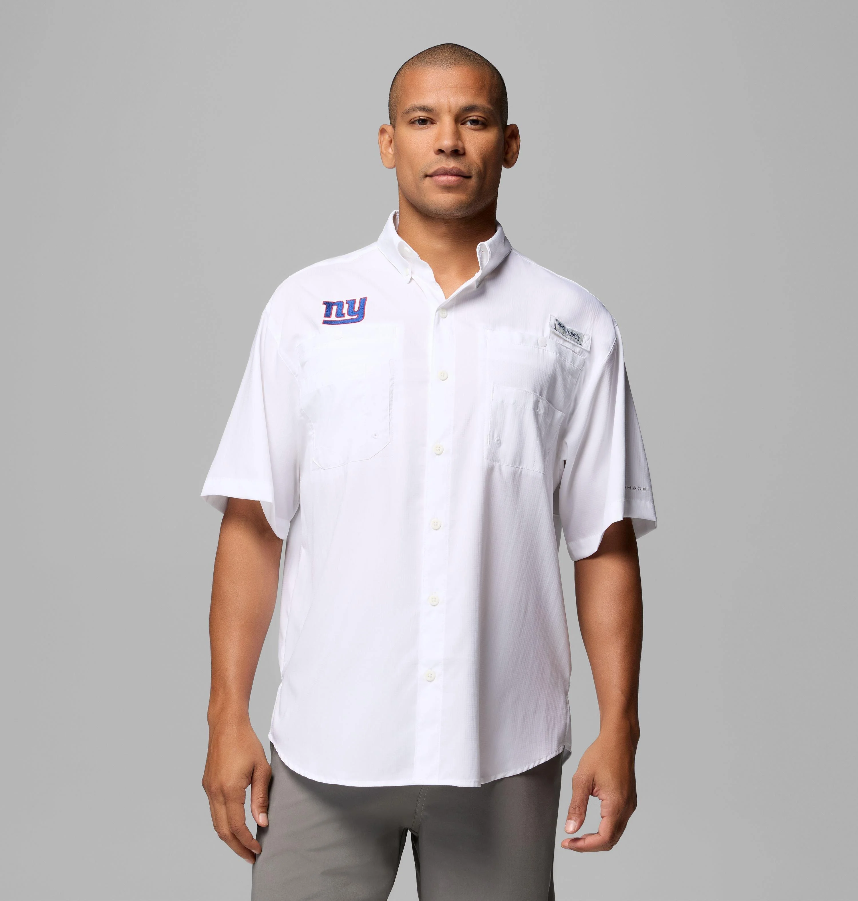 Men's PFG Tamiami Short Sleeve Shirt - New York Giants - 1