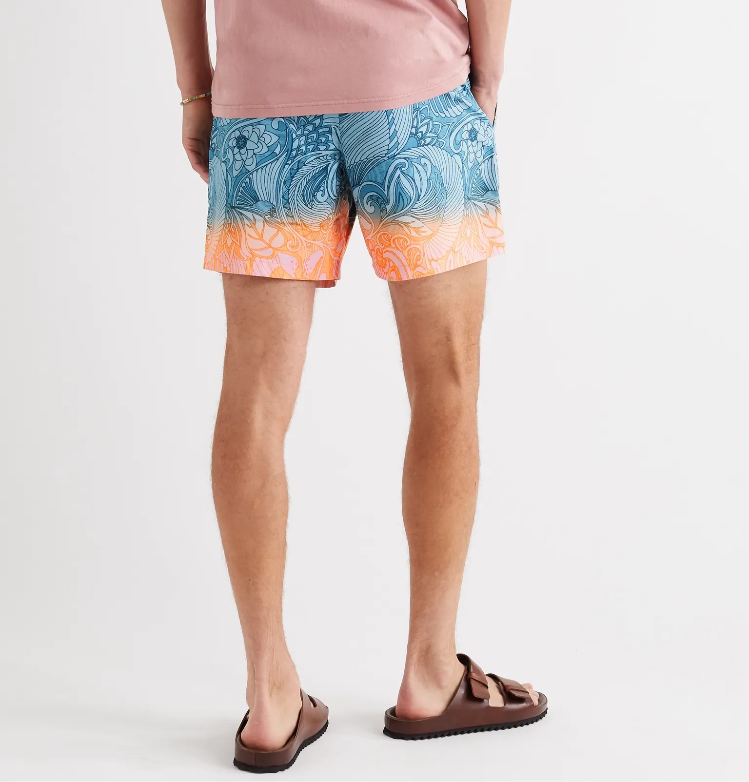 Mid-Length Dégradé Printed Shell Swim Shorts - 3