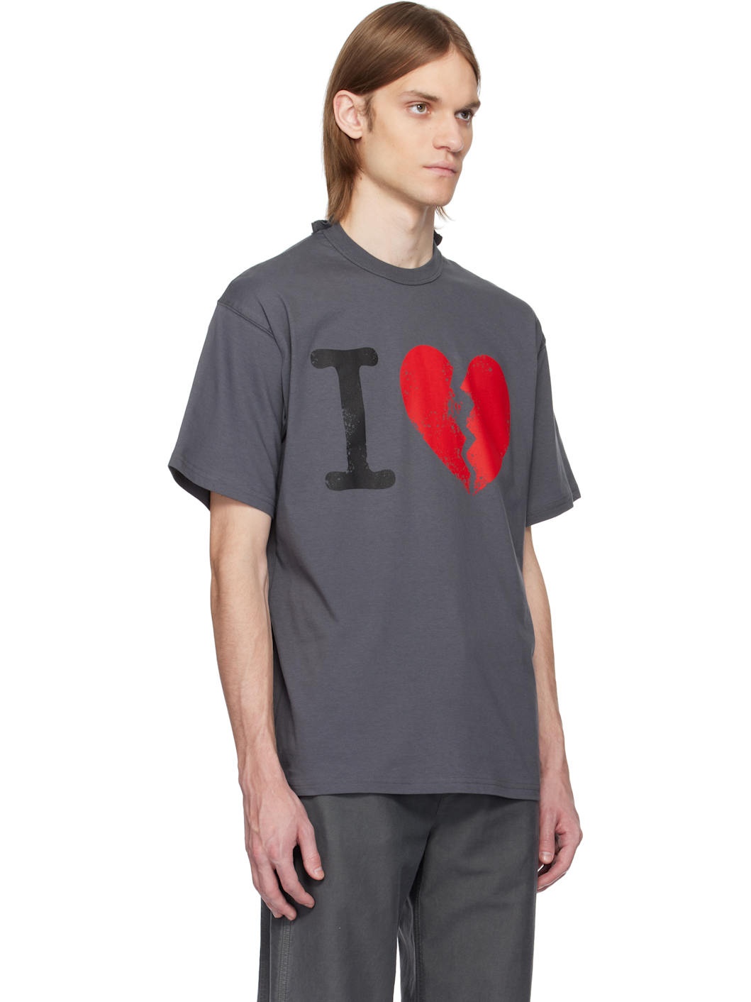 Gray 'I Suffer' Short Sleeve T-shirt - 2