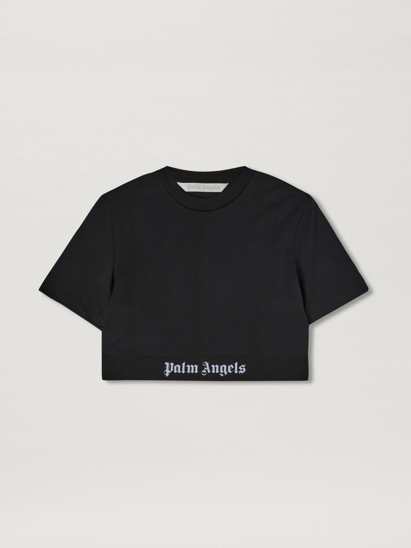 Logo Tape Cropped T-shirt 1