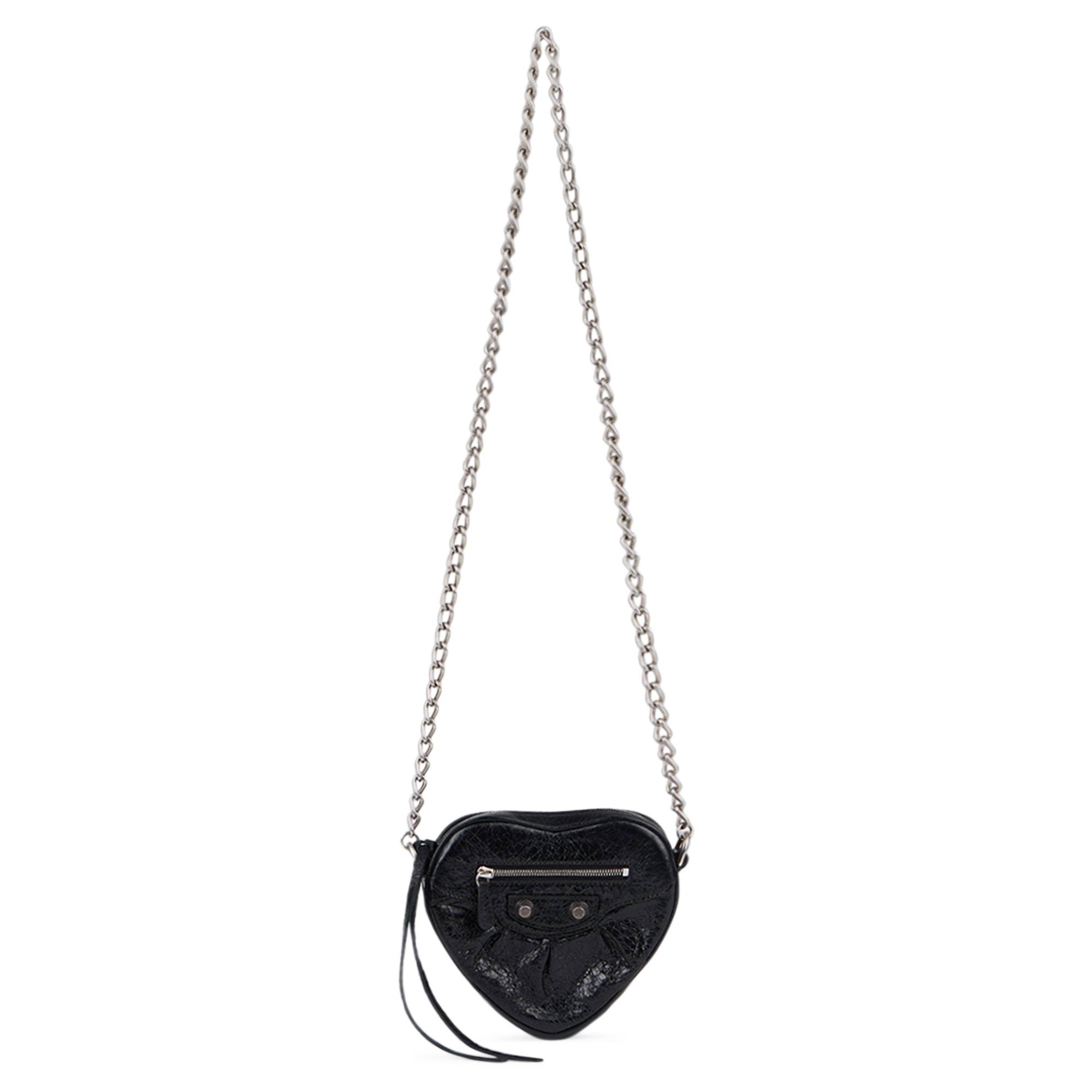 Balenciaga Cagole Heart Mini Bag 'Black' - 1