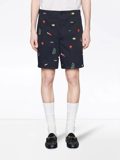 GUCCI Embroidered cotton short outlook