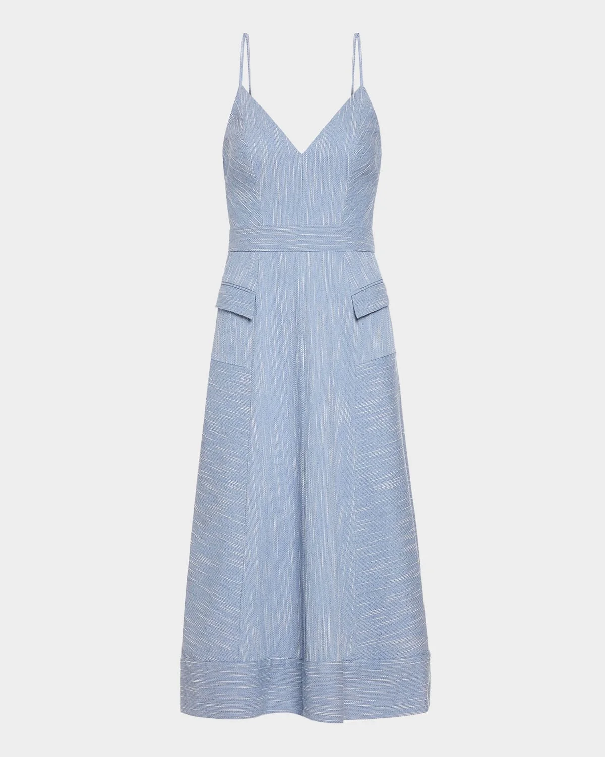 Cassia Textured A-Line Midi Dress - 1