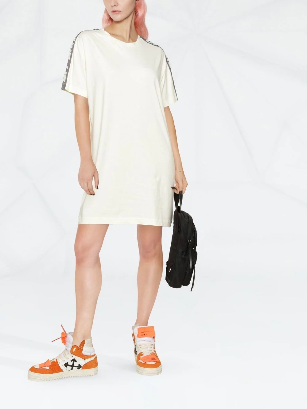 side-stripe T-shirt dress - 2