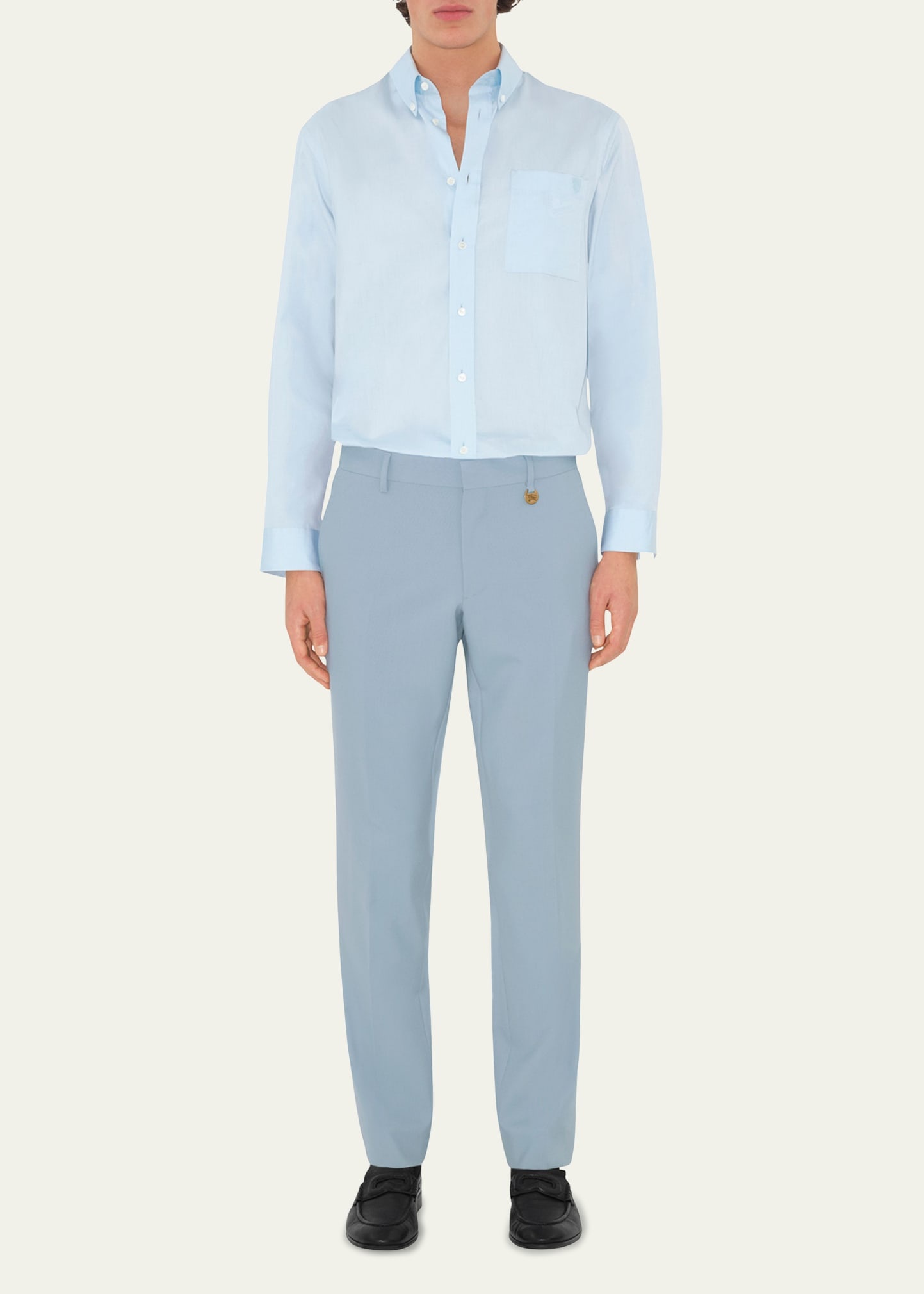 Men's Wool Slim-Fit Trousers - 2