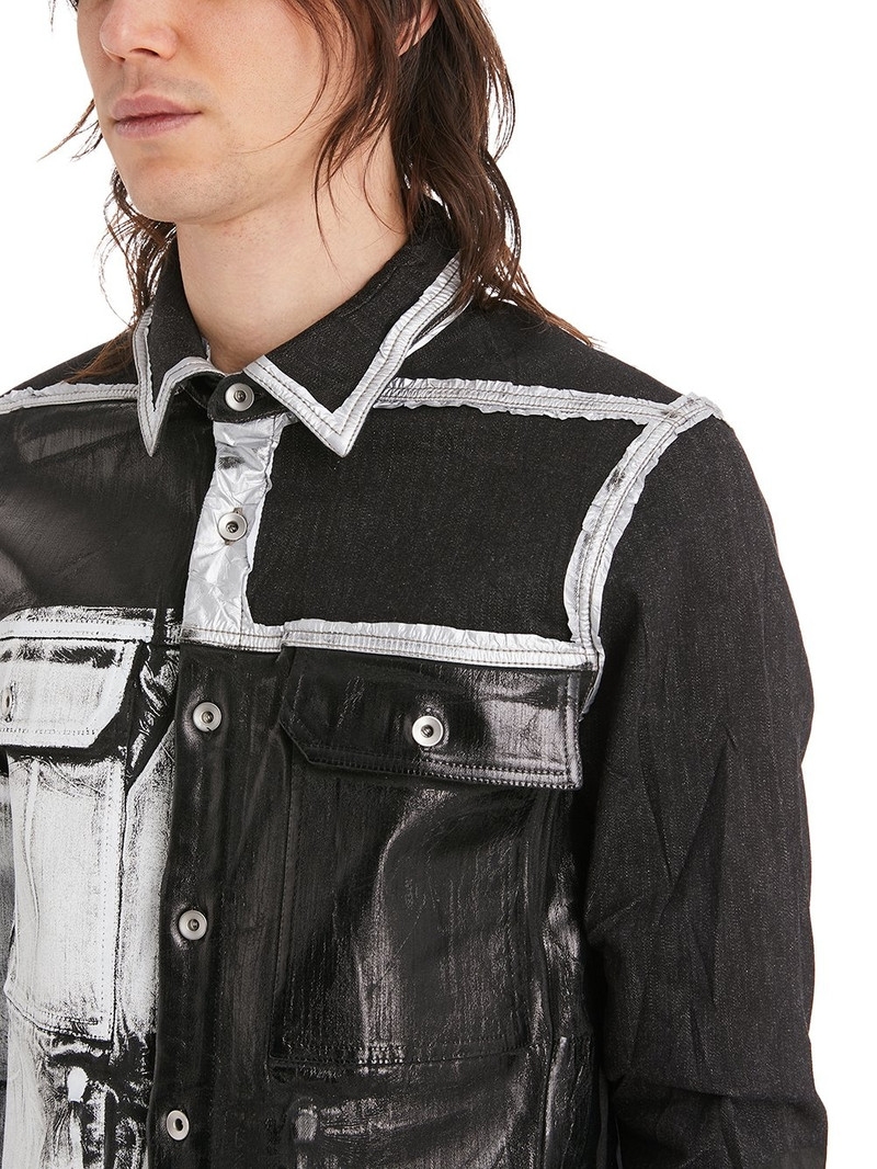 washed effect panels denim jacket 6