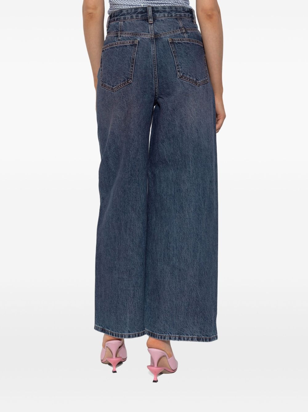 wide-leg jeans - 4