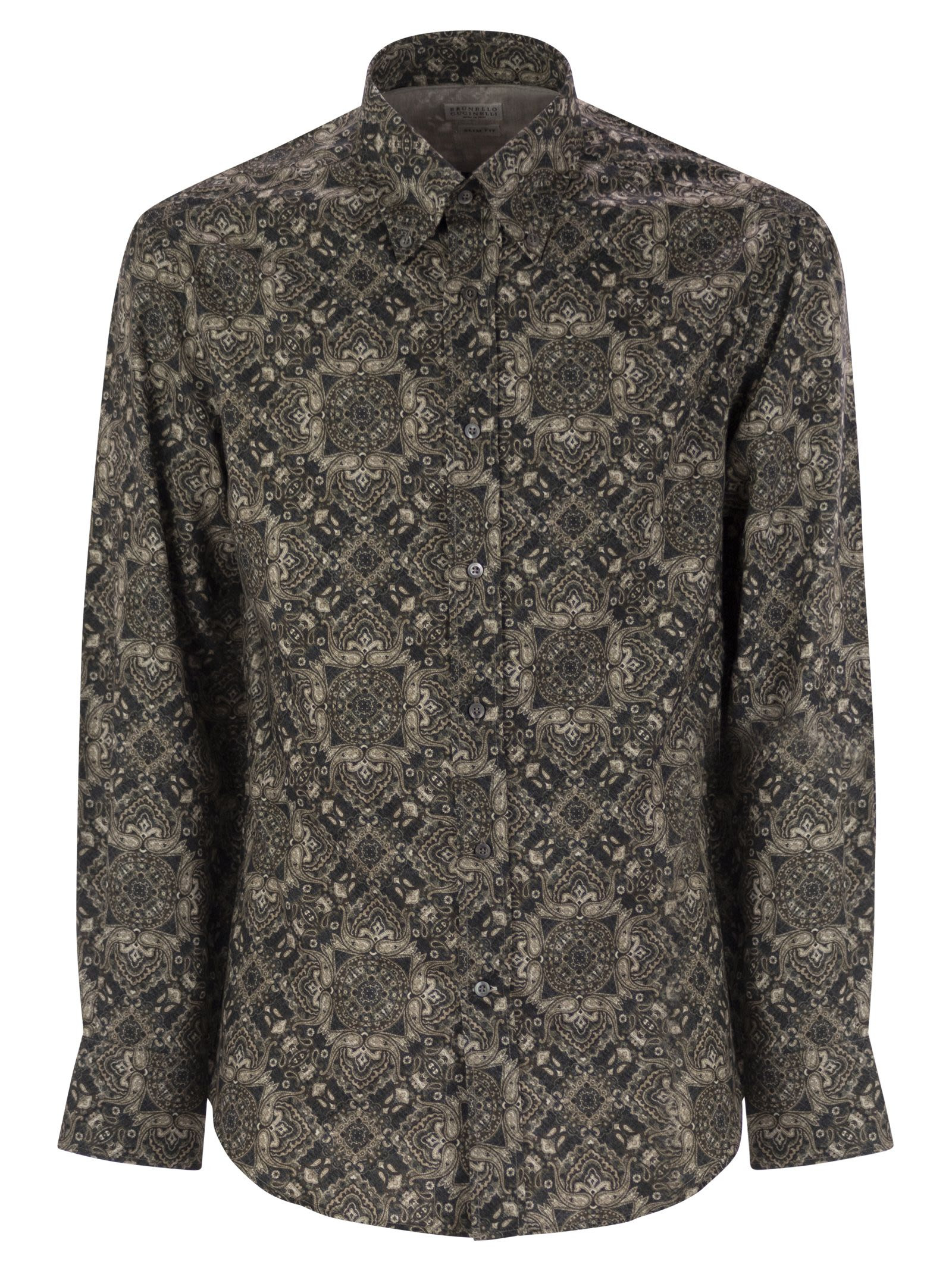 Brunello Cucinelli Men Classic Easy Fit Cotton Shirt - 1