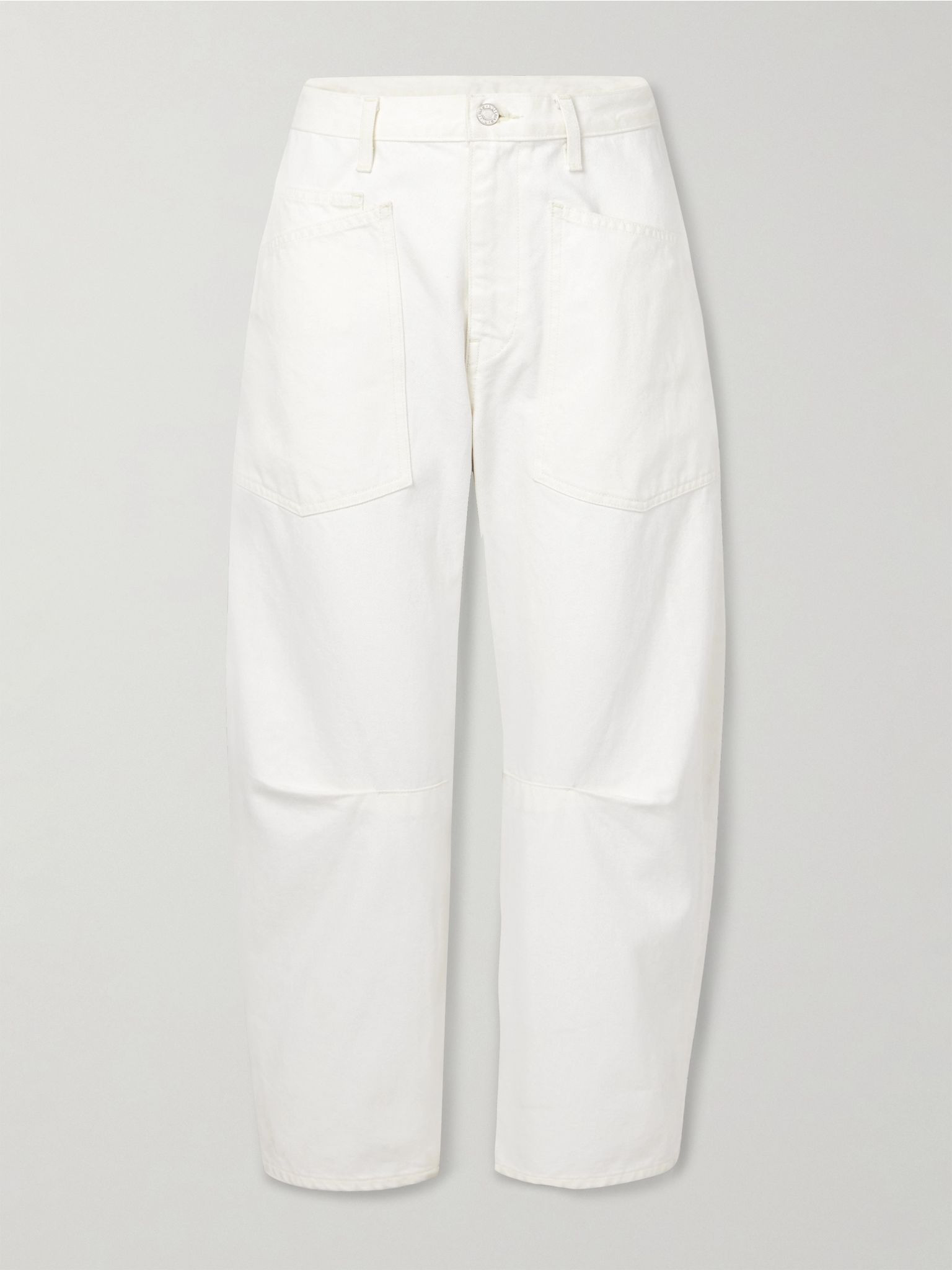 Shon cotton-blend twill tapered pants Cream - 1