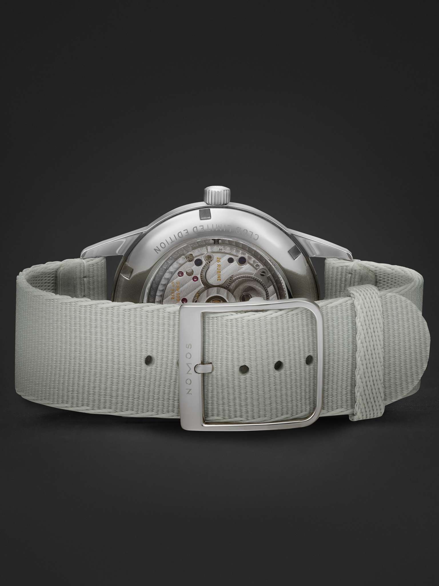 Club Limited Edition Automatic 40mm Stainless Steel and Webbing Watch, Ref. No. 753.S3 - 3