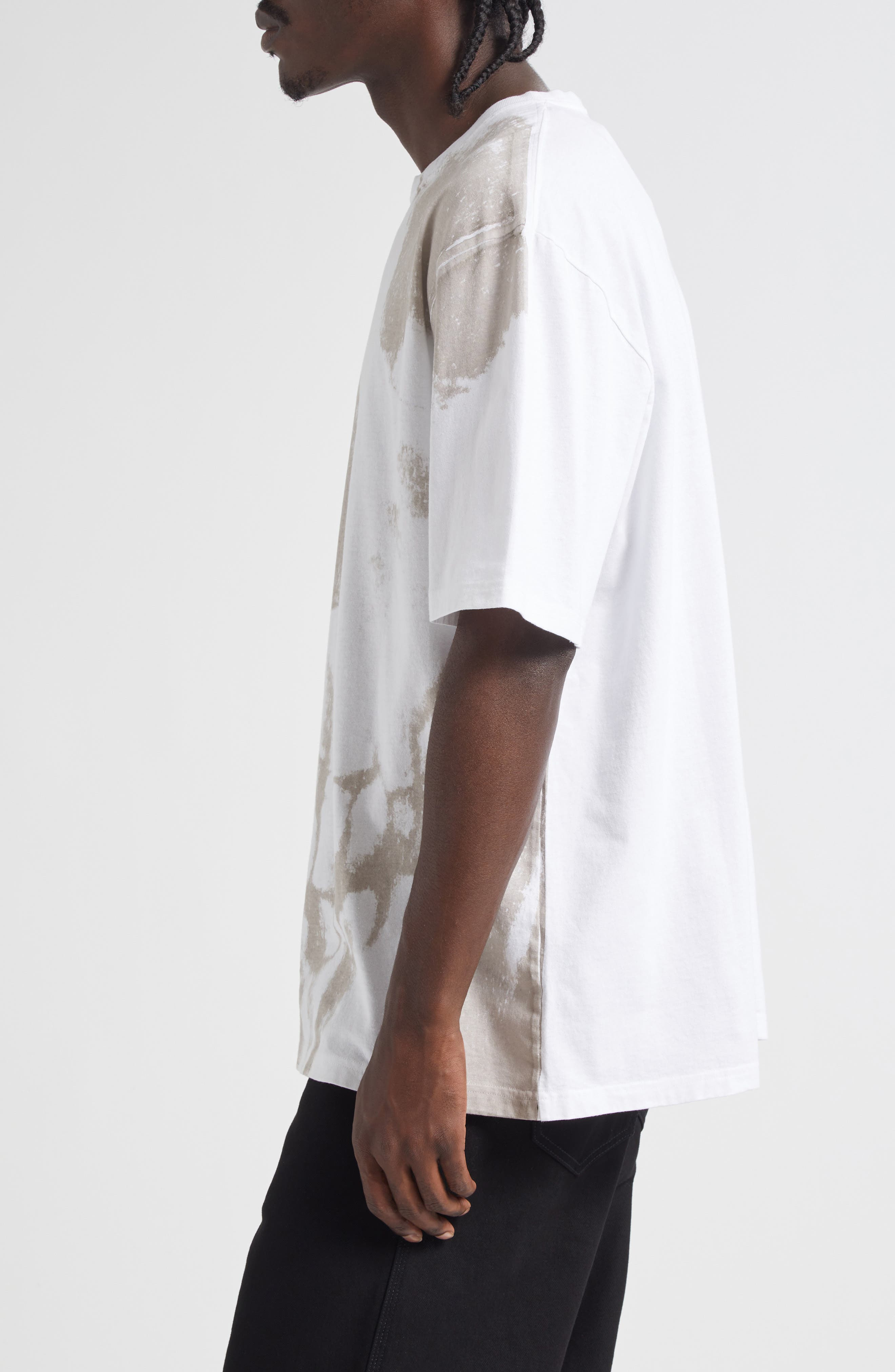McQueen Skull Print Graphic T-Shirt in White/Stone at Nordstrom - 3