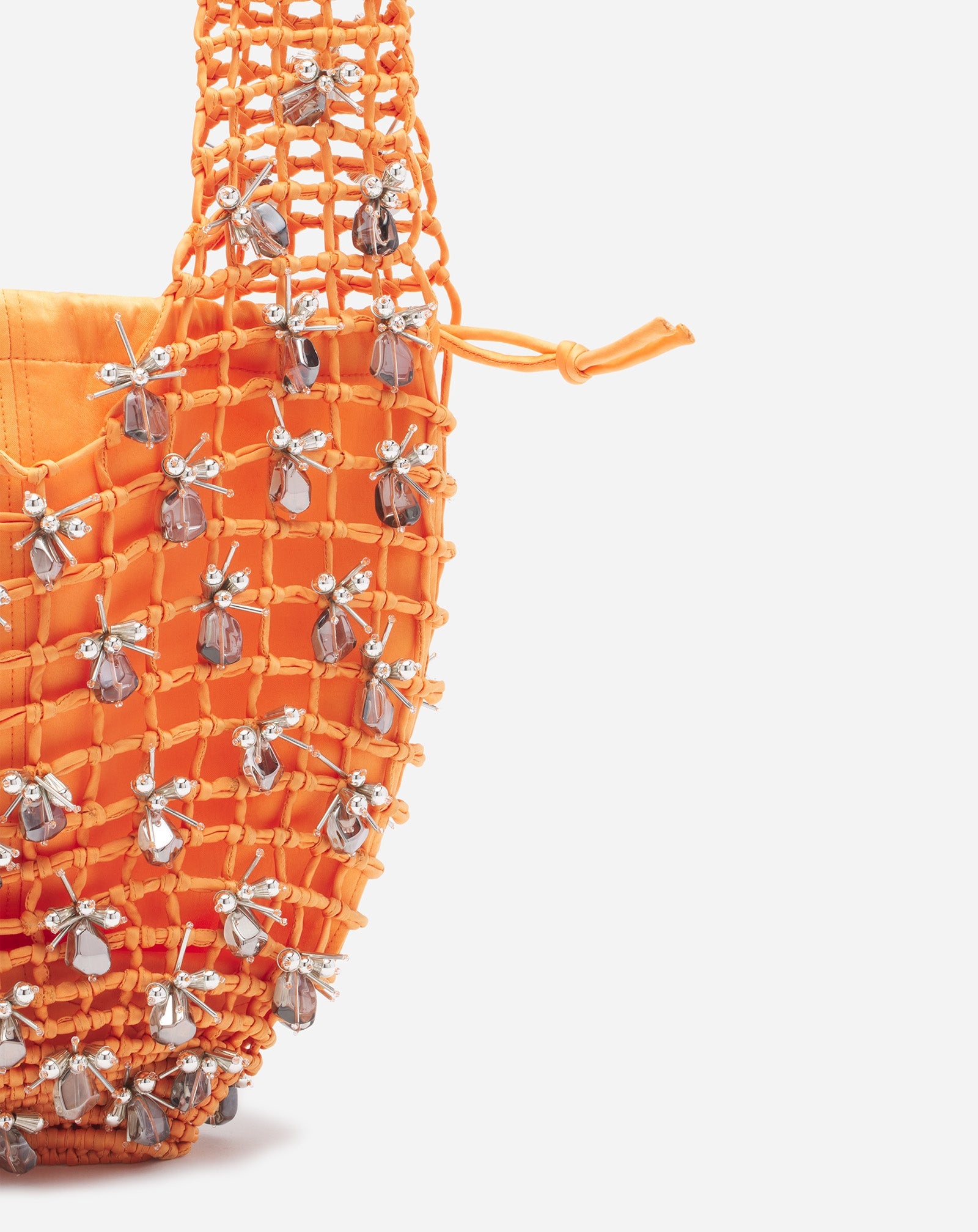 MACRAME BY LANVIN SATIN BAG - 5