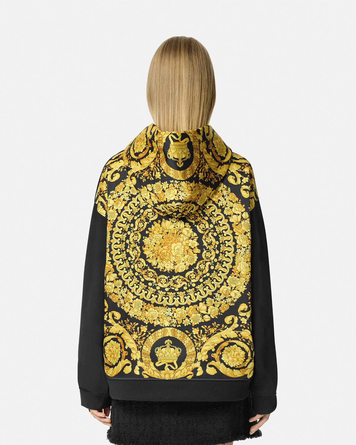 Barocco Paneled Hoodie - 5