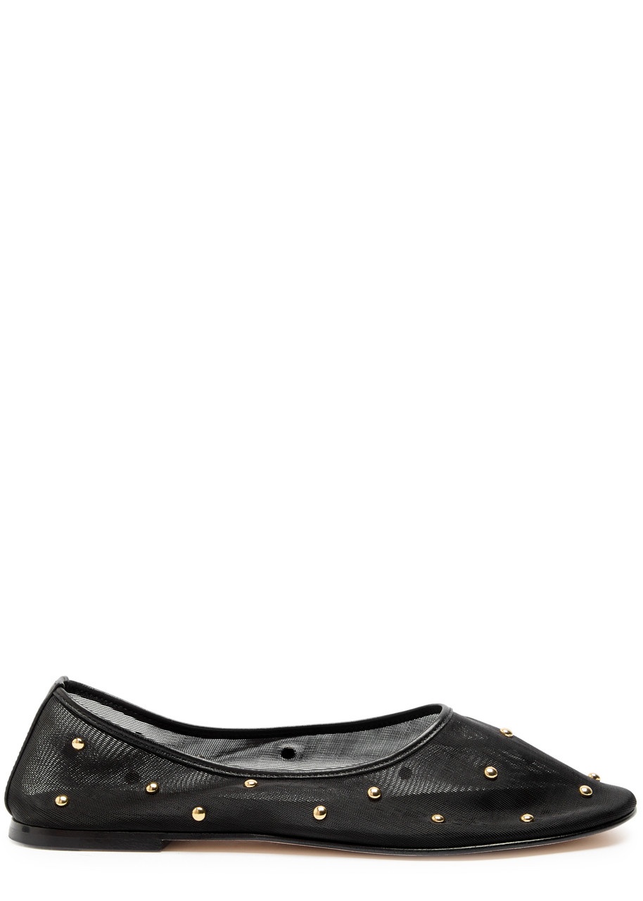 Dear Frances Balla Embellished Mesh Ballet Flats - 1