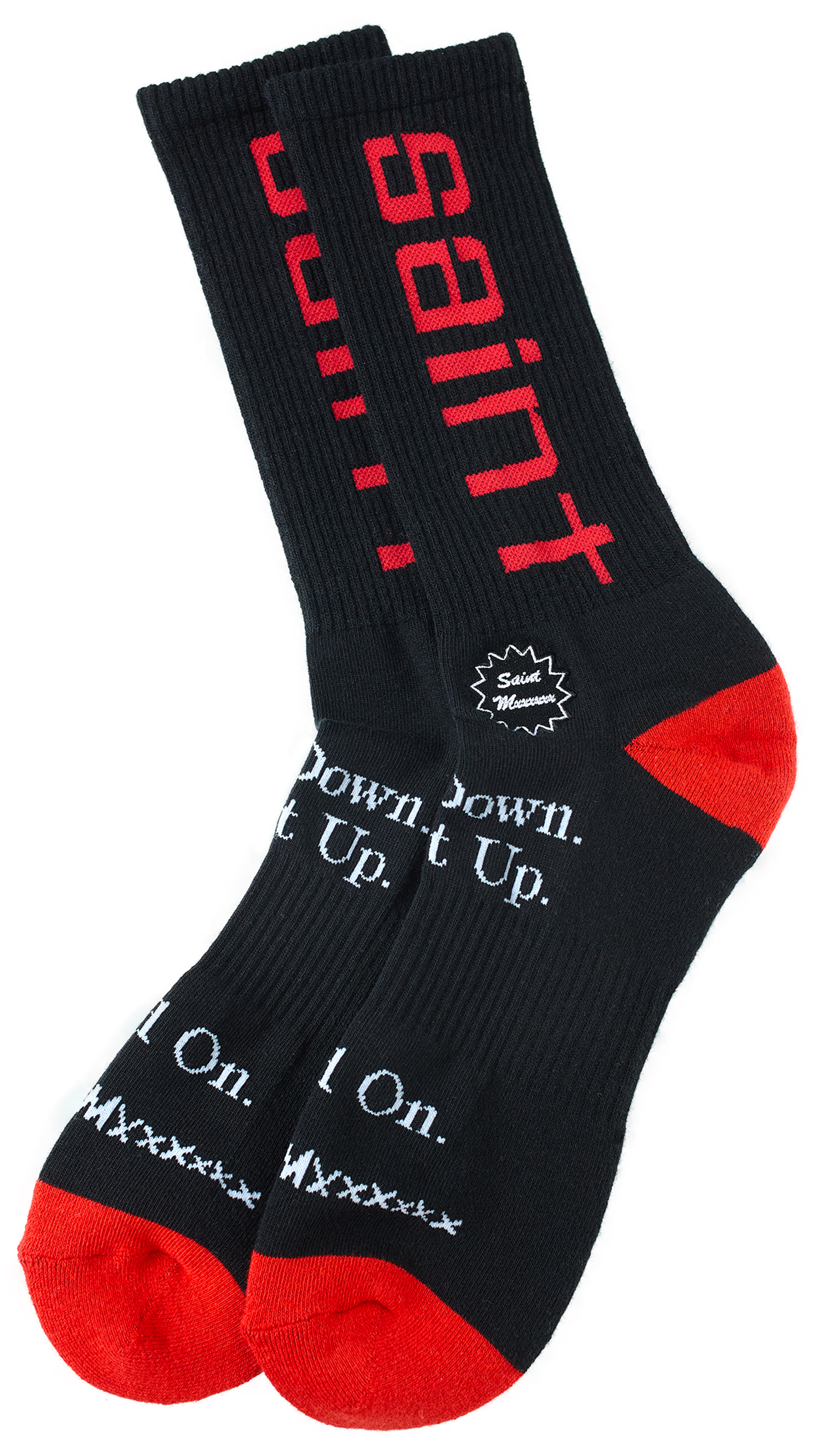 BLACK LOGO SOCKS - 1