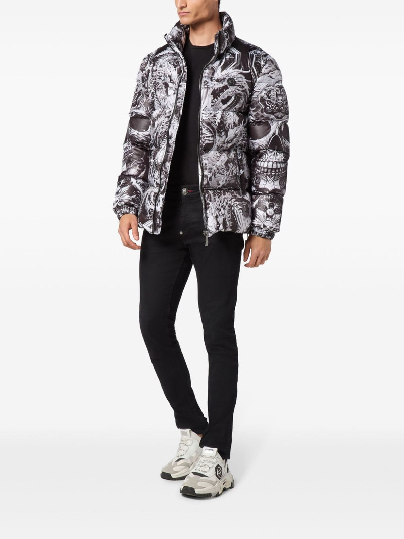 PHILIPP PLEIN Skull padded jacket outlook
