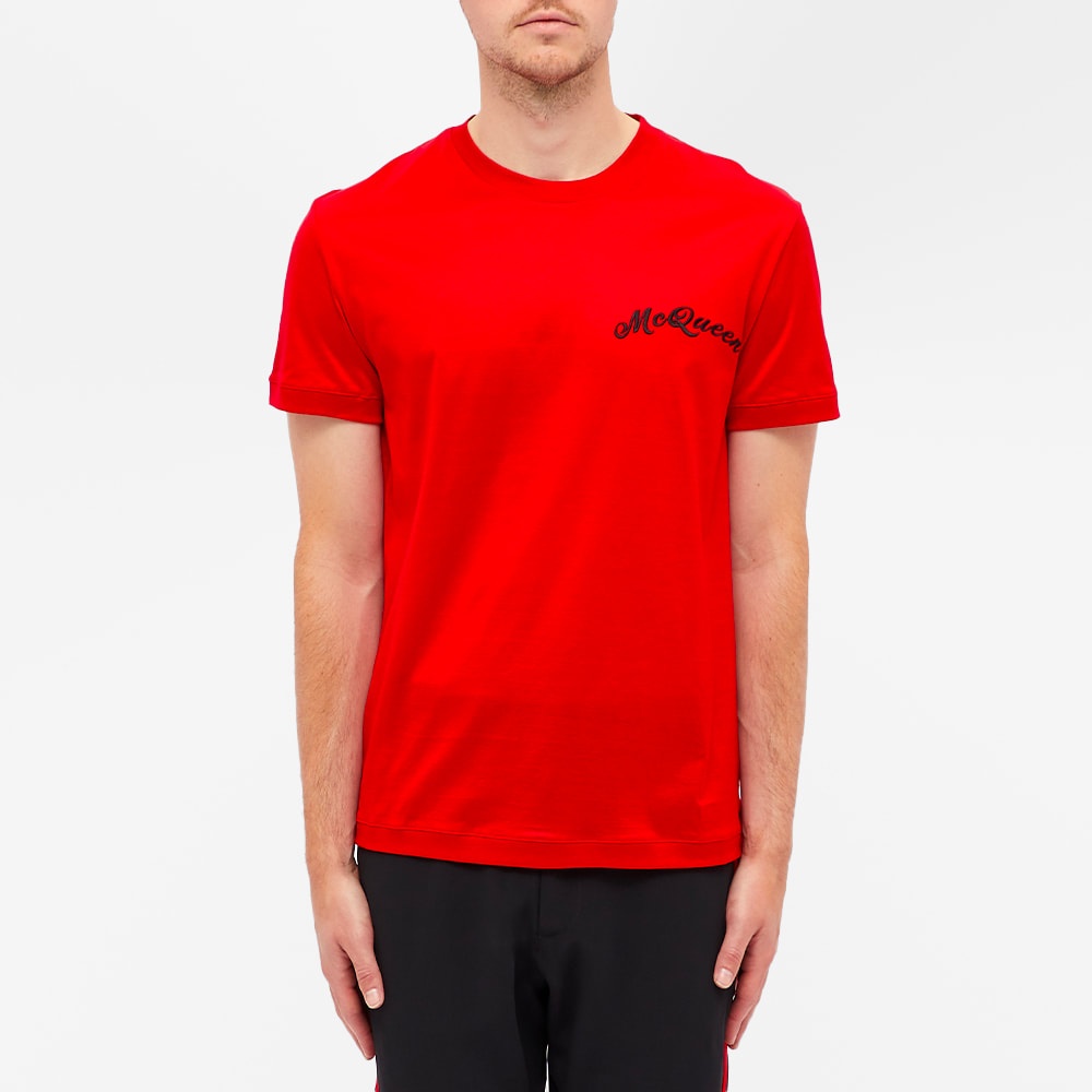 Alexander McQueen Embroidered Logo Tee - 3