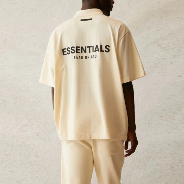 Fear of God Essentials SS21 Polo Shirt 'Buttercream' FOG-SS21-552 - 5
