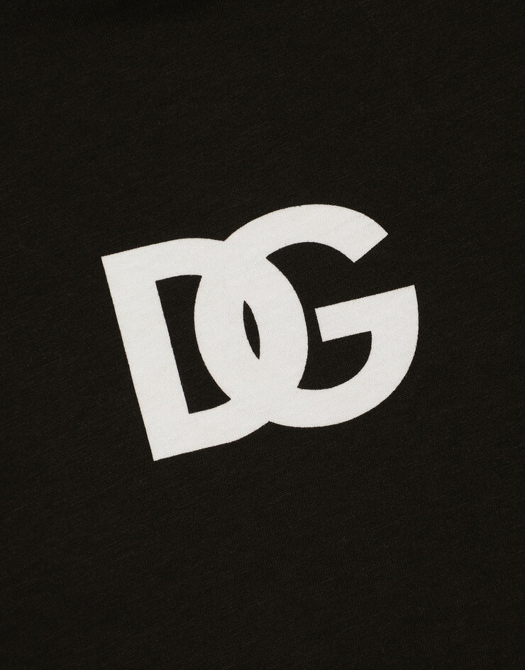 DG logo print cotton T-shirt - 4