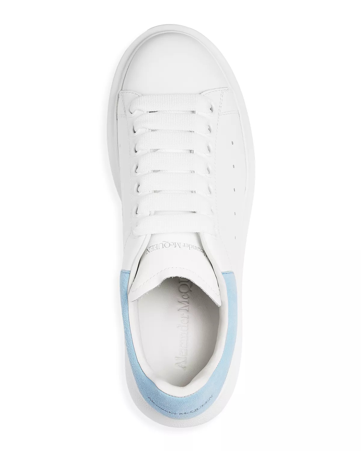 Women's Oversized Suede Heel Detail Sneakers - 4