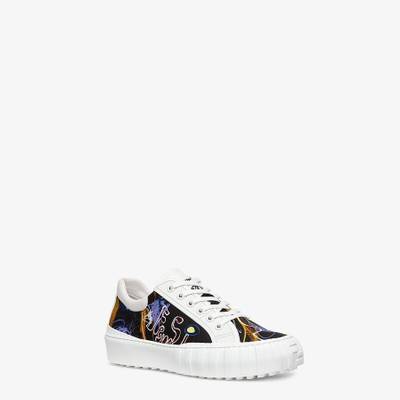 FENDI Multicolor nylon low-tops outlook