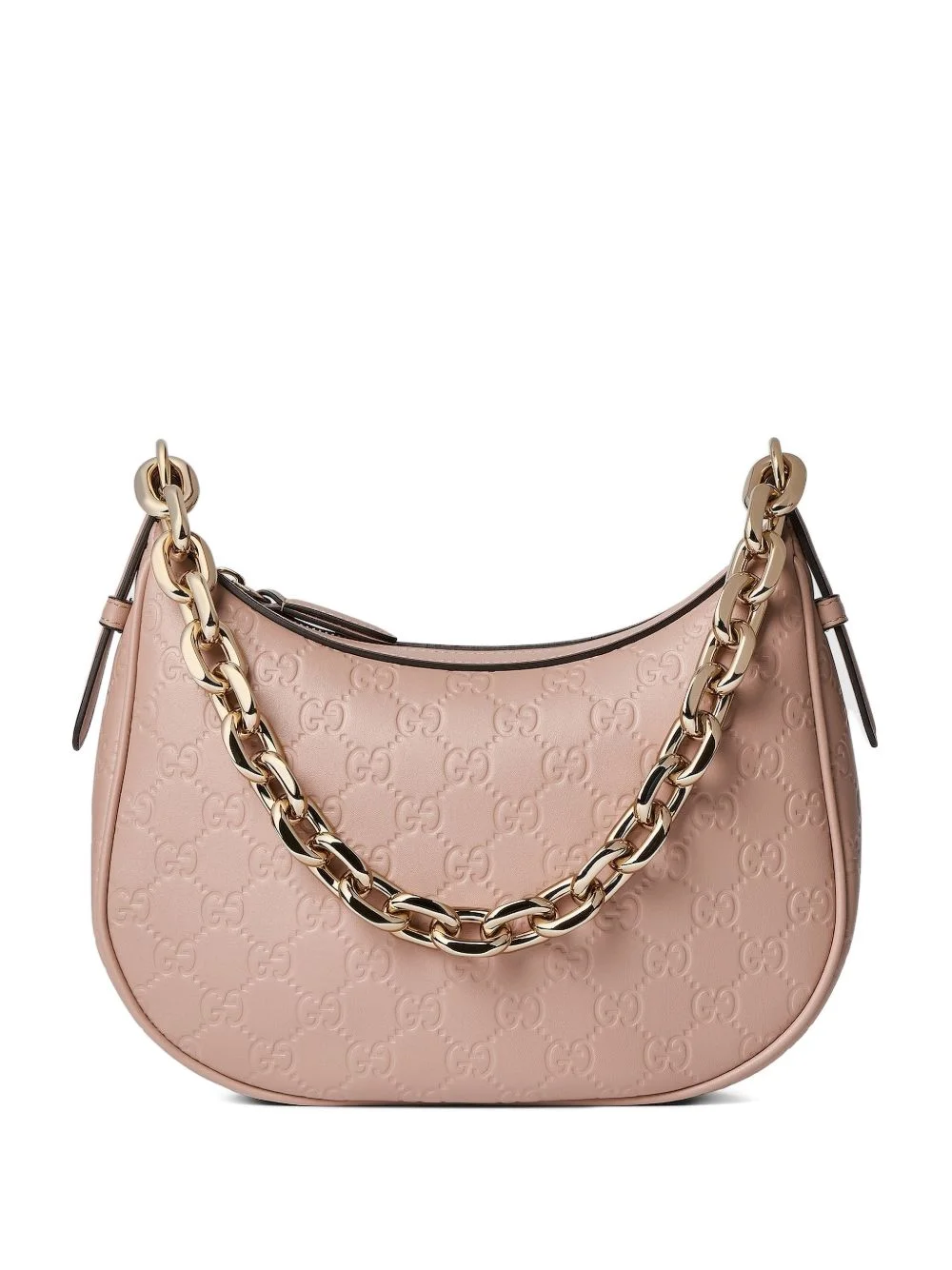 medium logo-pattern chain shoulder bag - 1