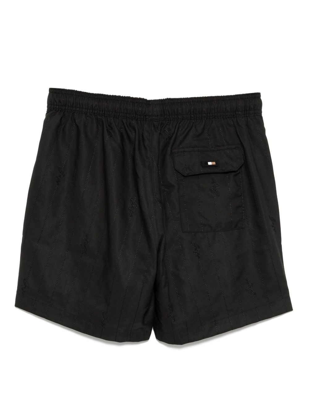 logo-embroidered swim shorts - 2