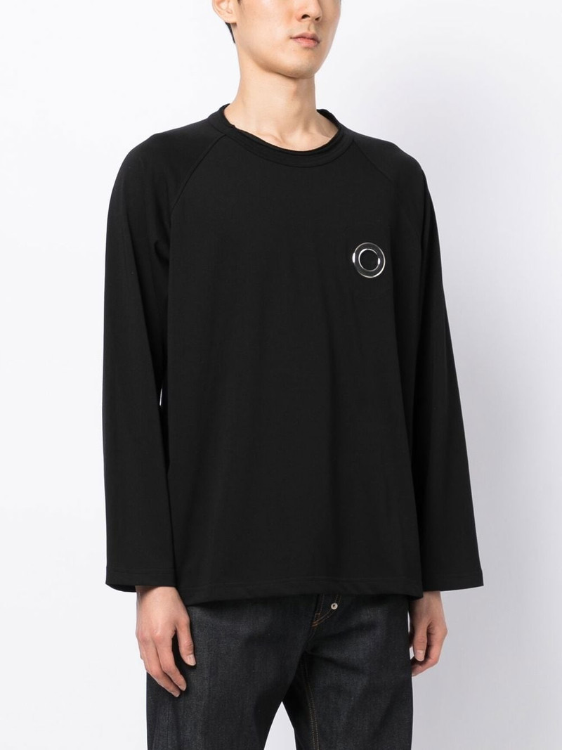 appliquÃ©-detail cotton sweatshirt 3