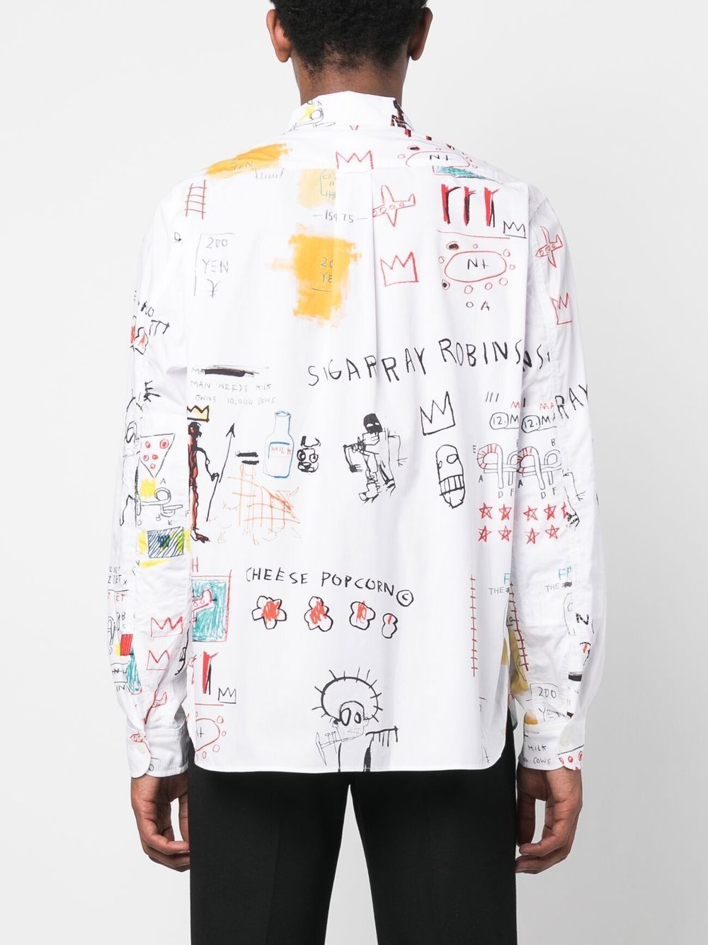 graphic-print long-sleeved shirt - 4
