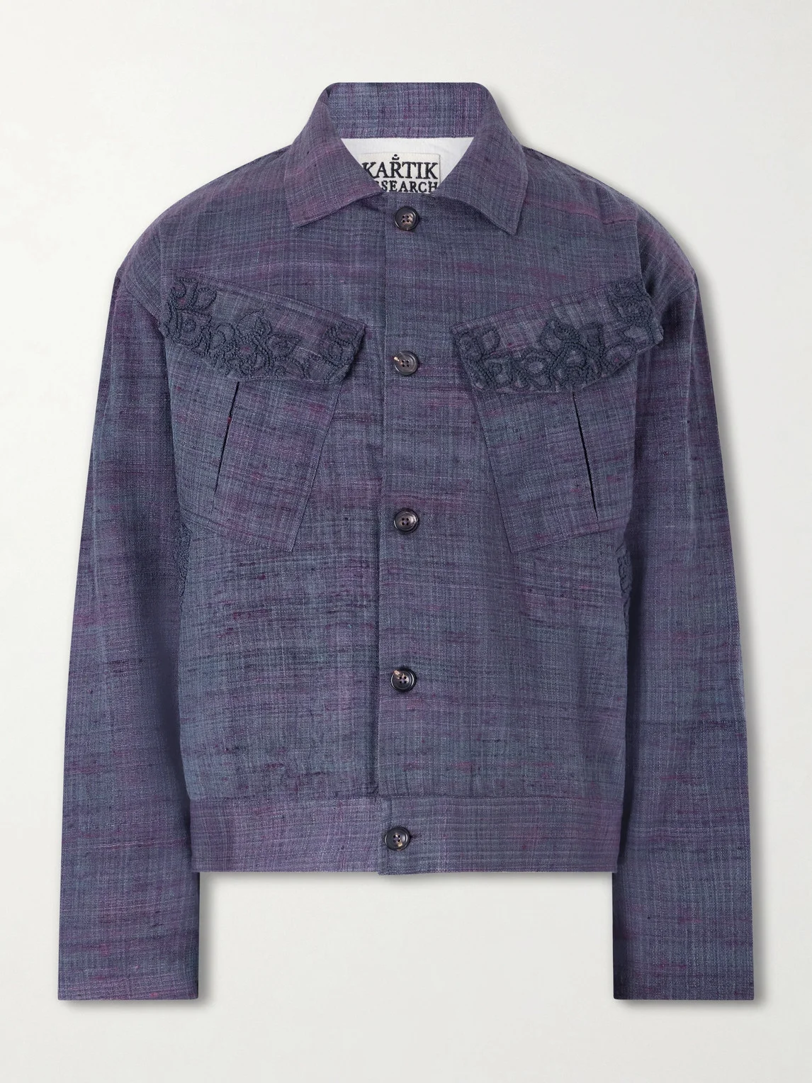 Gul Embroidered Wool and Silk-Blend Jacket - 1