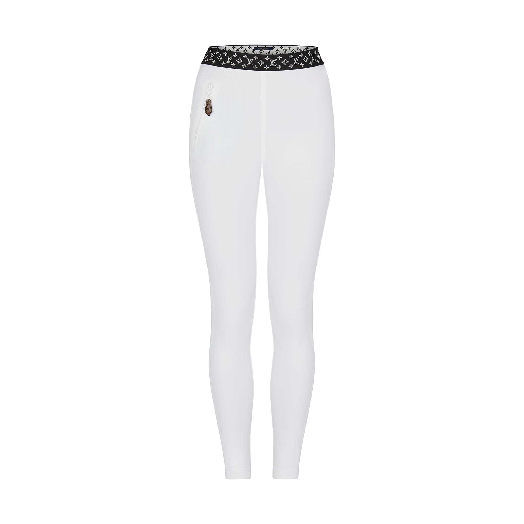 Technical Jersey Leggings with Monogram Waistband - 1