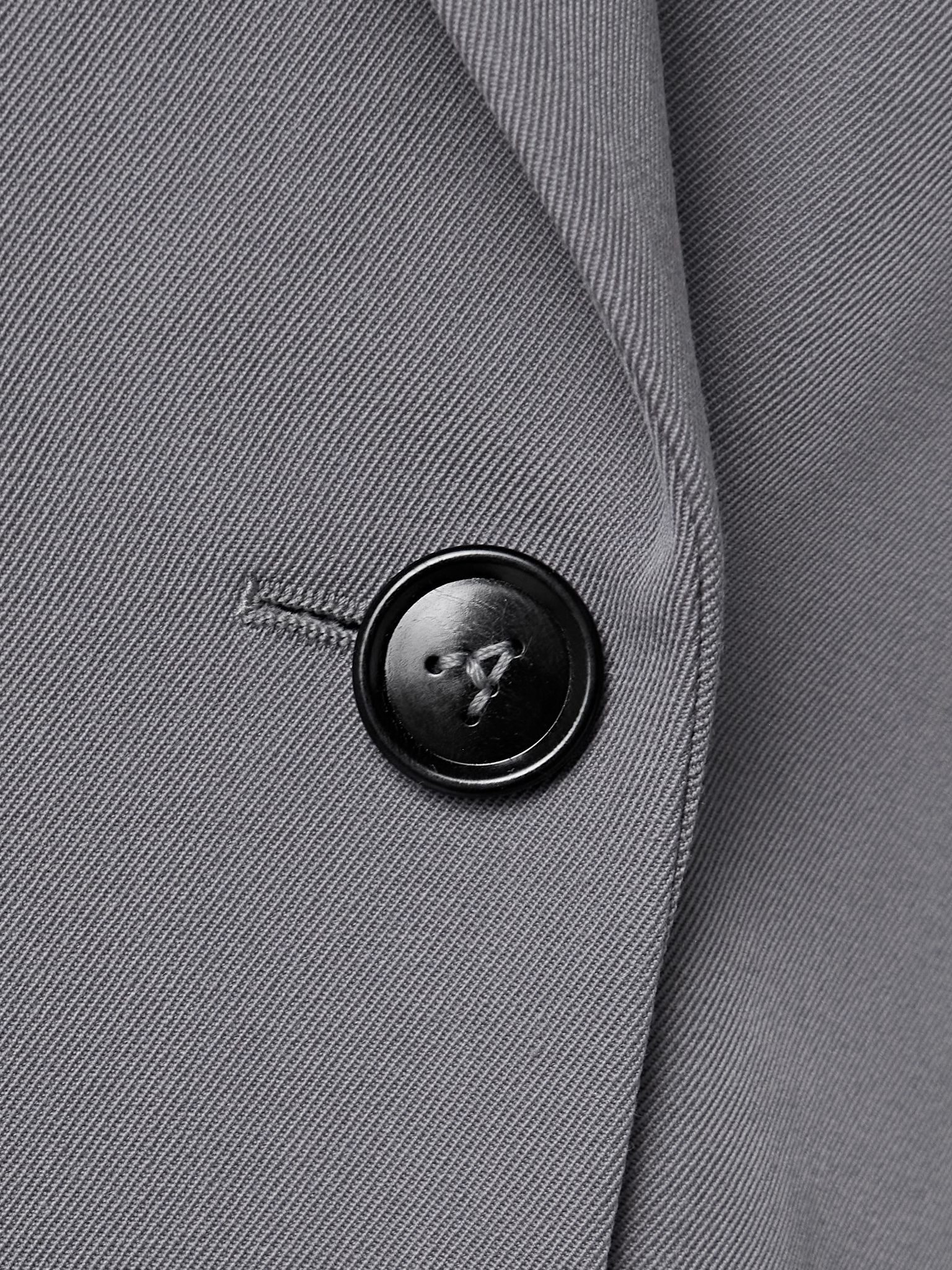 Double-breasted wool-gabardine blazer Gray - 5