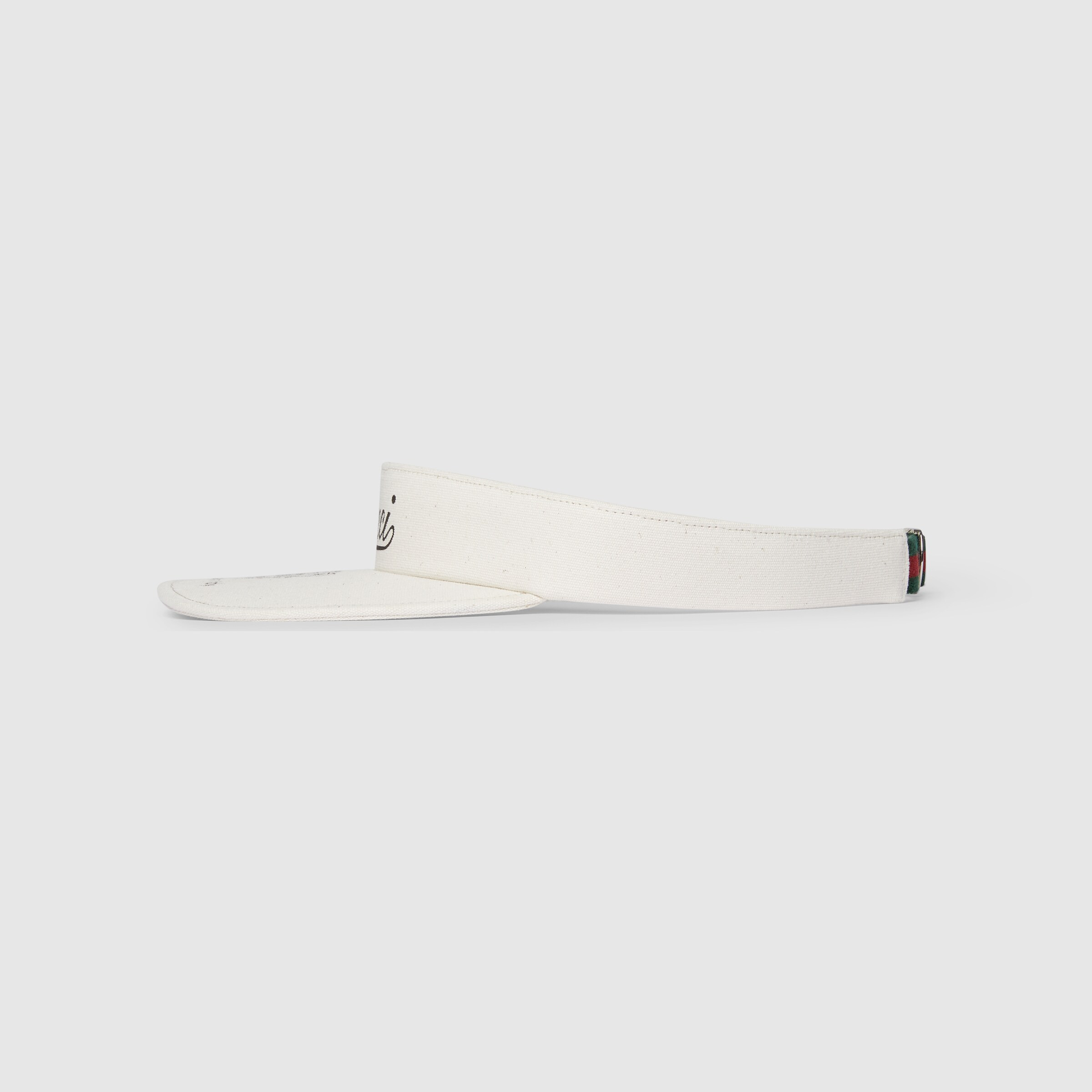 Printed cotton canvas visor - 2