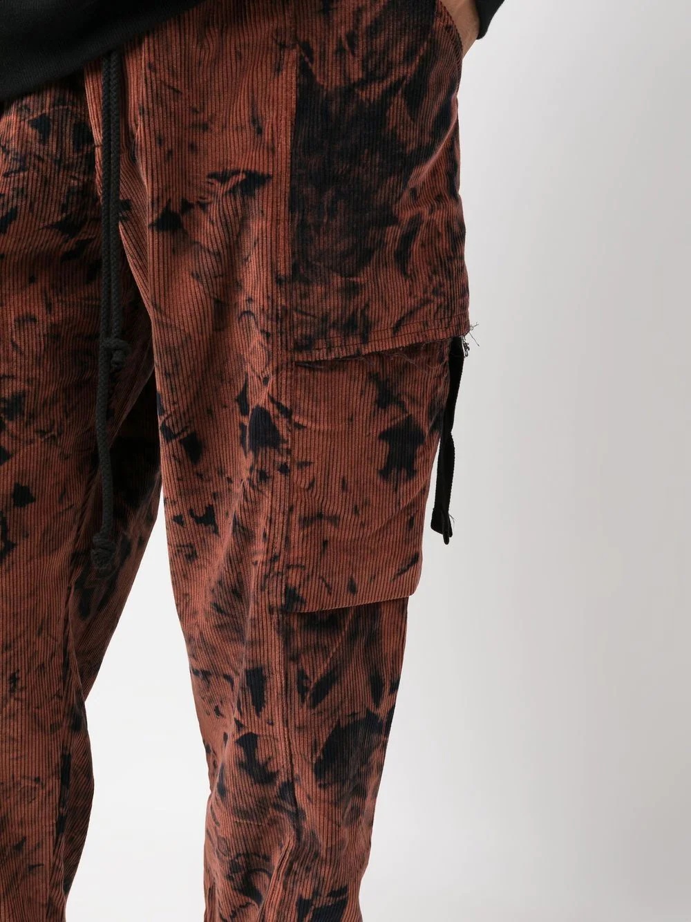 tie-dye layered-pocket trousers - 5