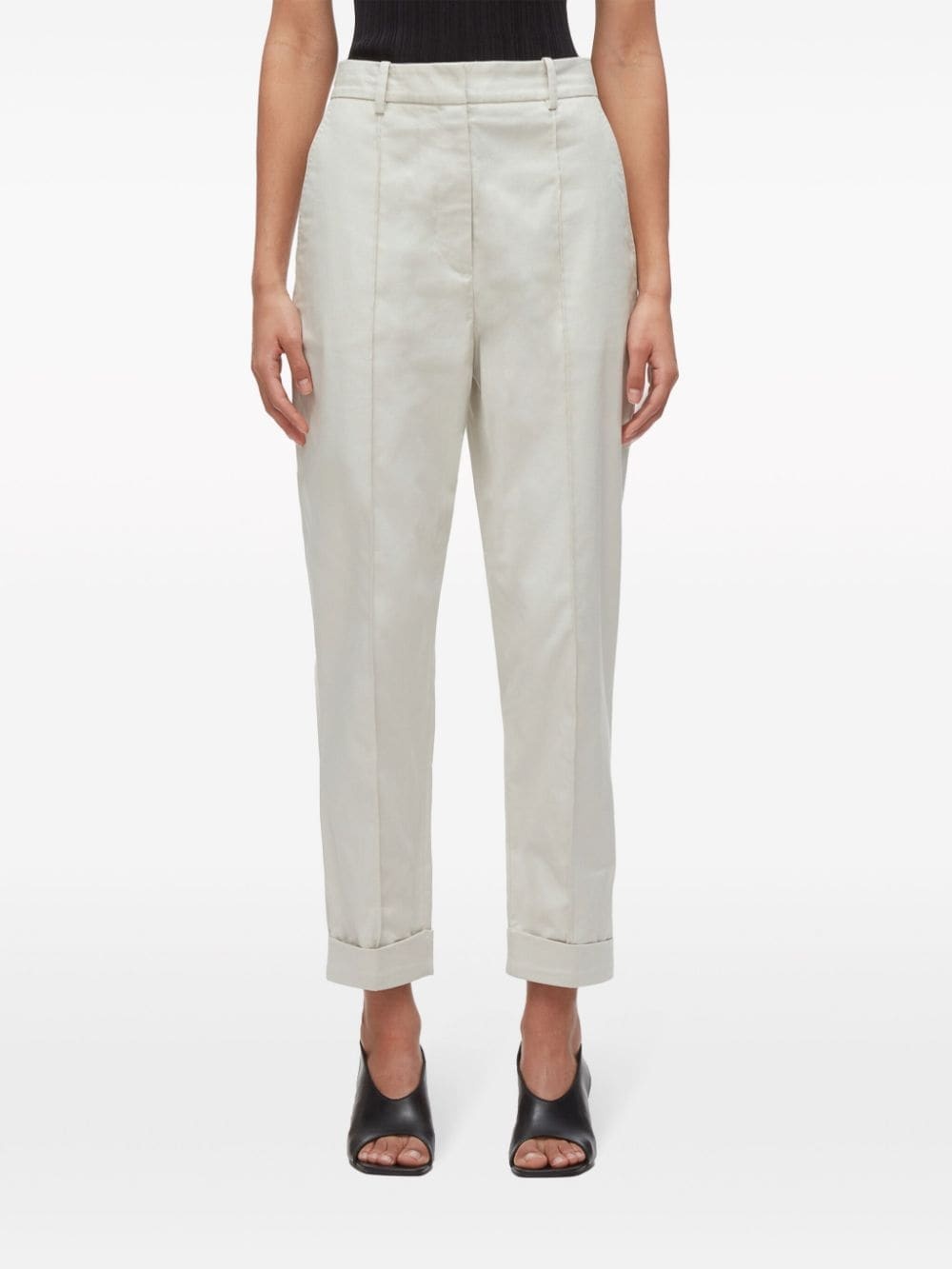 cropped tapered trousers - 3