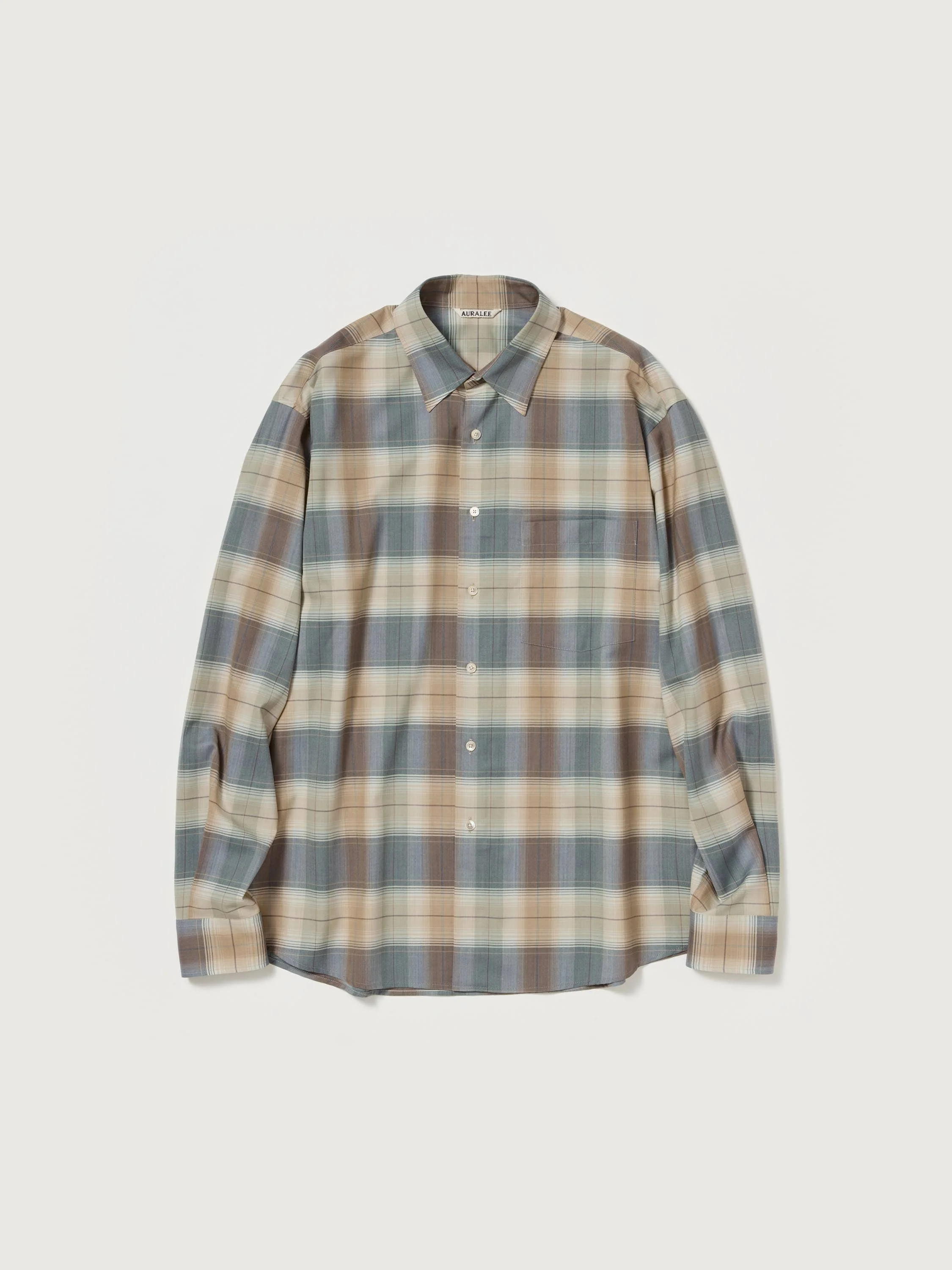 SUPER LIGHT WOOL CHECK SHIRT - 1