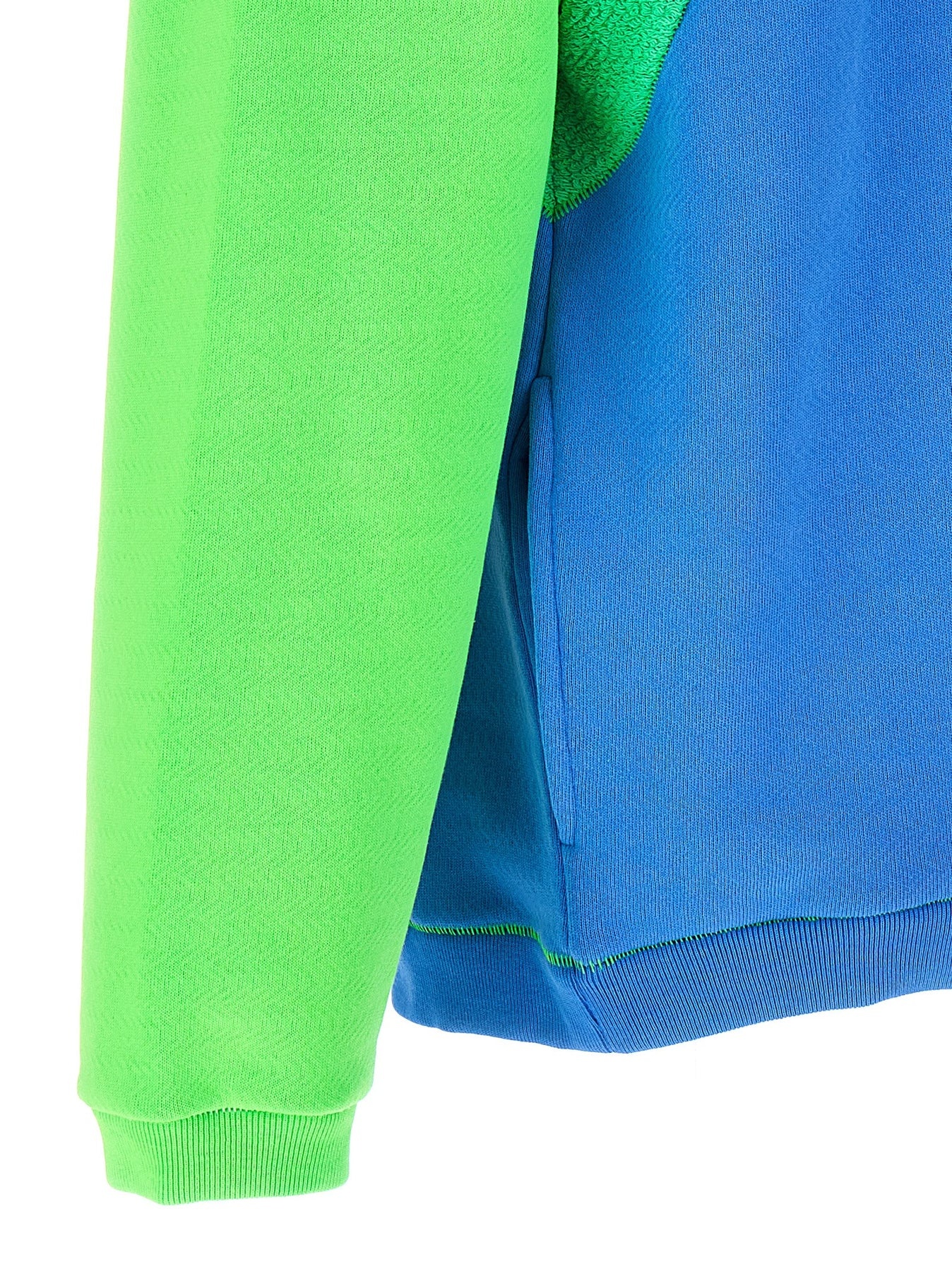 Patchwork Hoodie Sweatshirt Multicolor - 4
