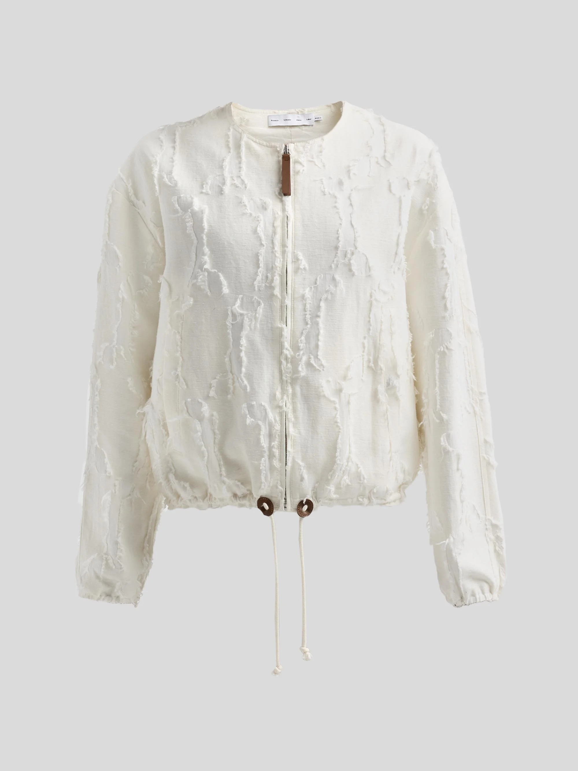 Women's Madigan Jacqaurd Cotton Jacket - Off White - 1