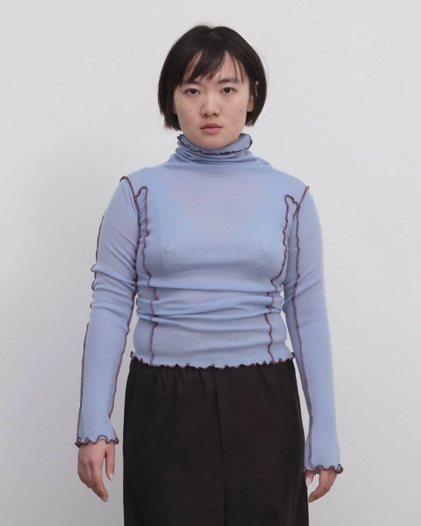 Omato Turtleneck - Fine Wool Rib - 1