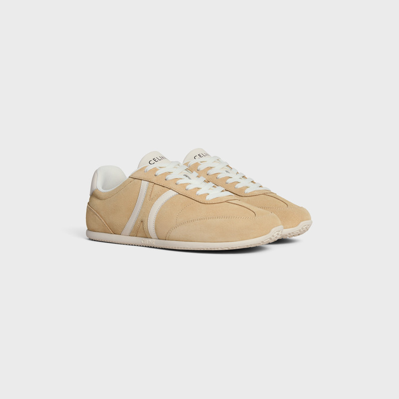 CELINE JOGGER - LOW LACE-UP SNEAKER IN SUEDE CALFSKIN AND CALFSKIN 2