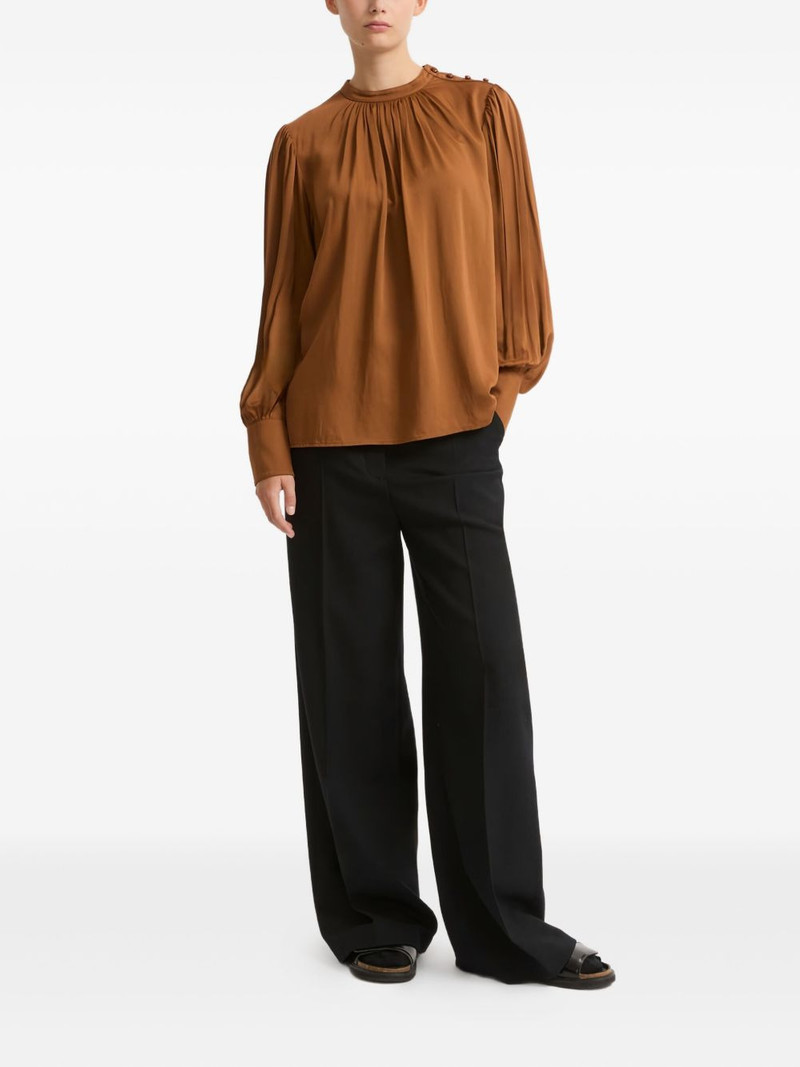 Yves Salomon button-embellishment blouse outlook