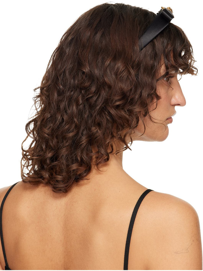 Black Gianni Ribbon Headband 3