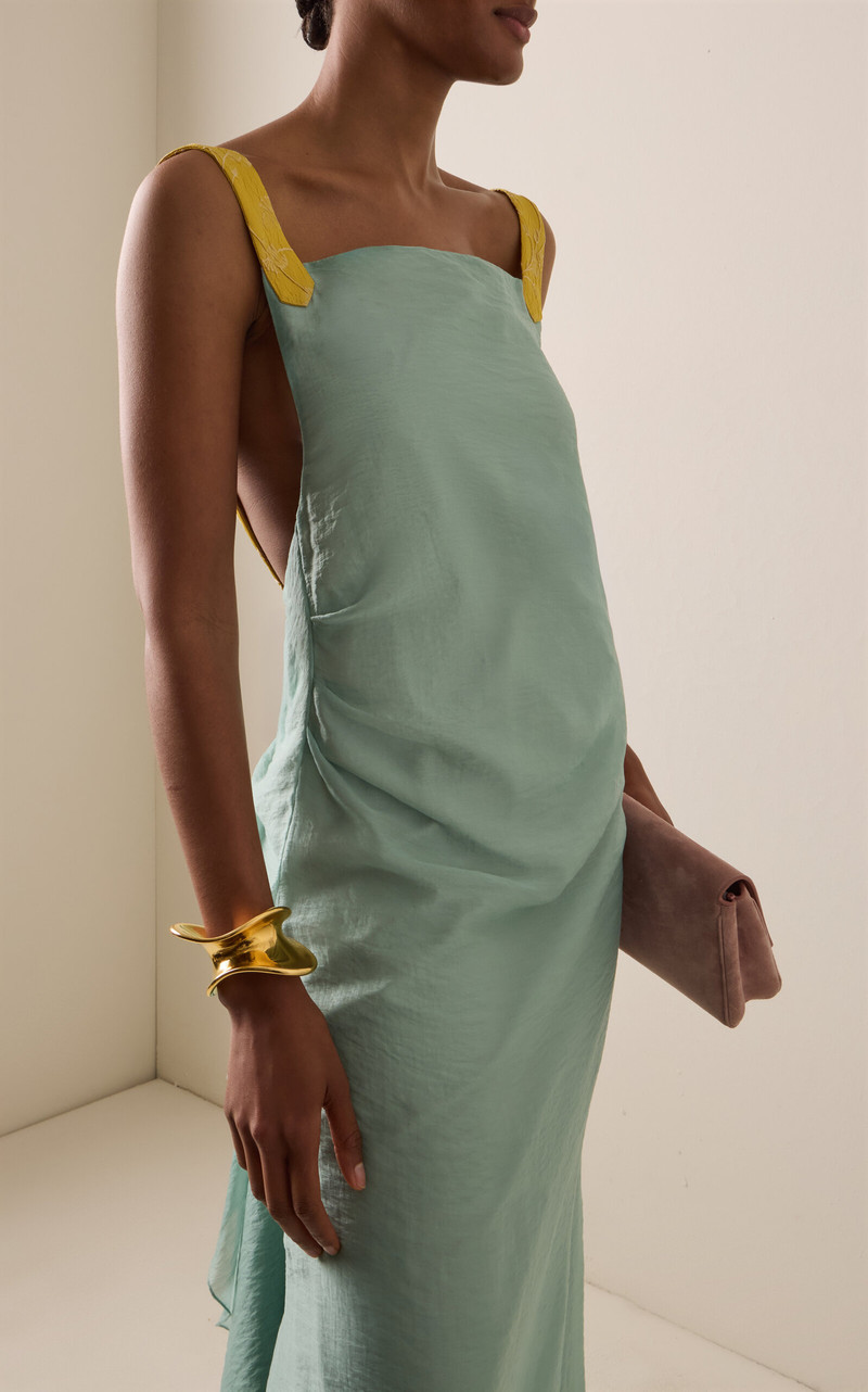 Exclusive Just A Small Gathering Linen-Blend Gown multi 3