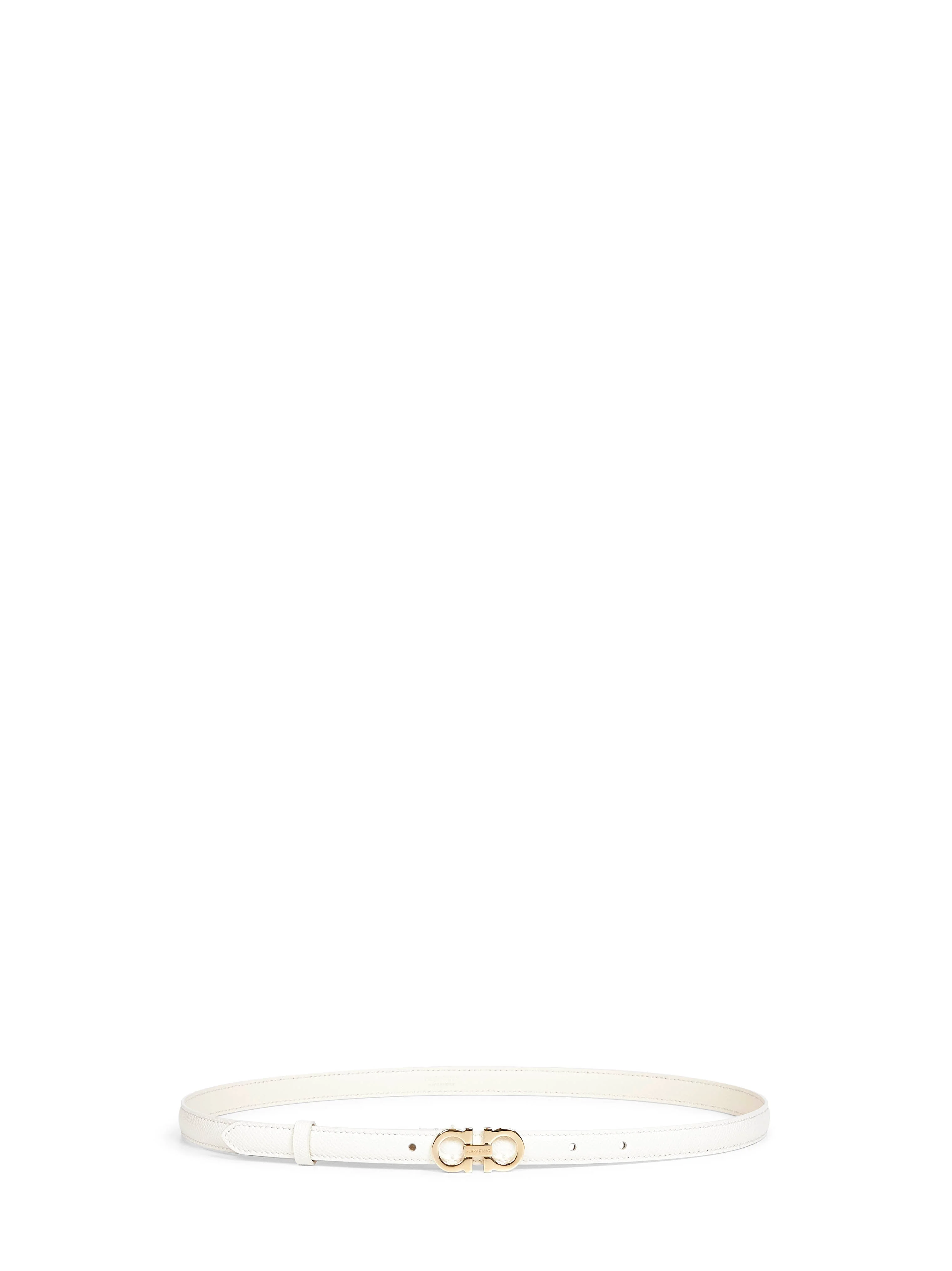 Mascarpone hammered calfskin Gancini belt - 1