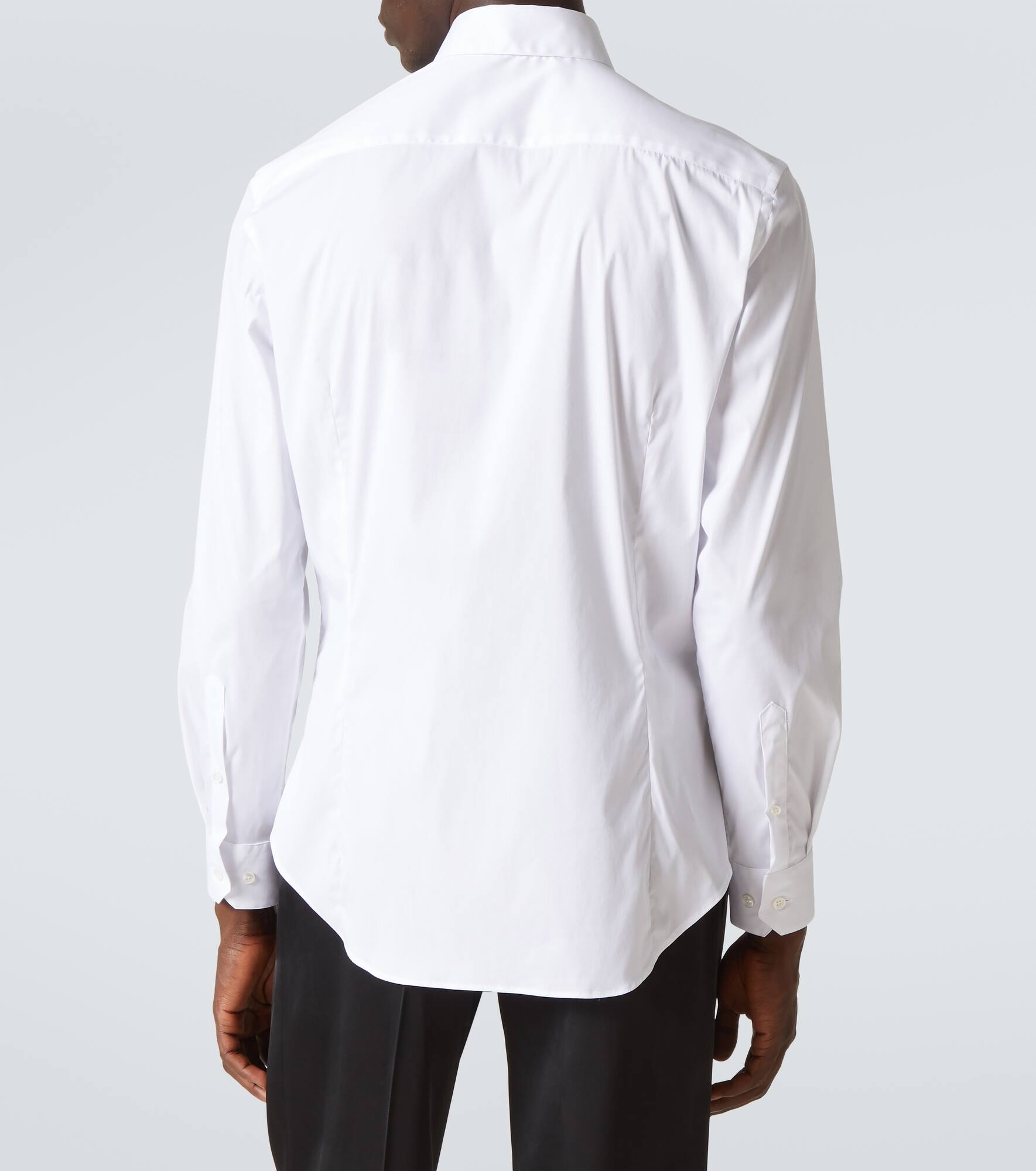 Cotton-blend poplin shirt - 4