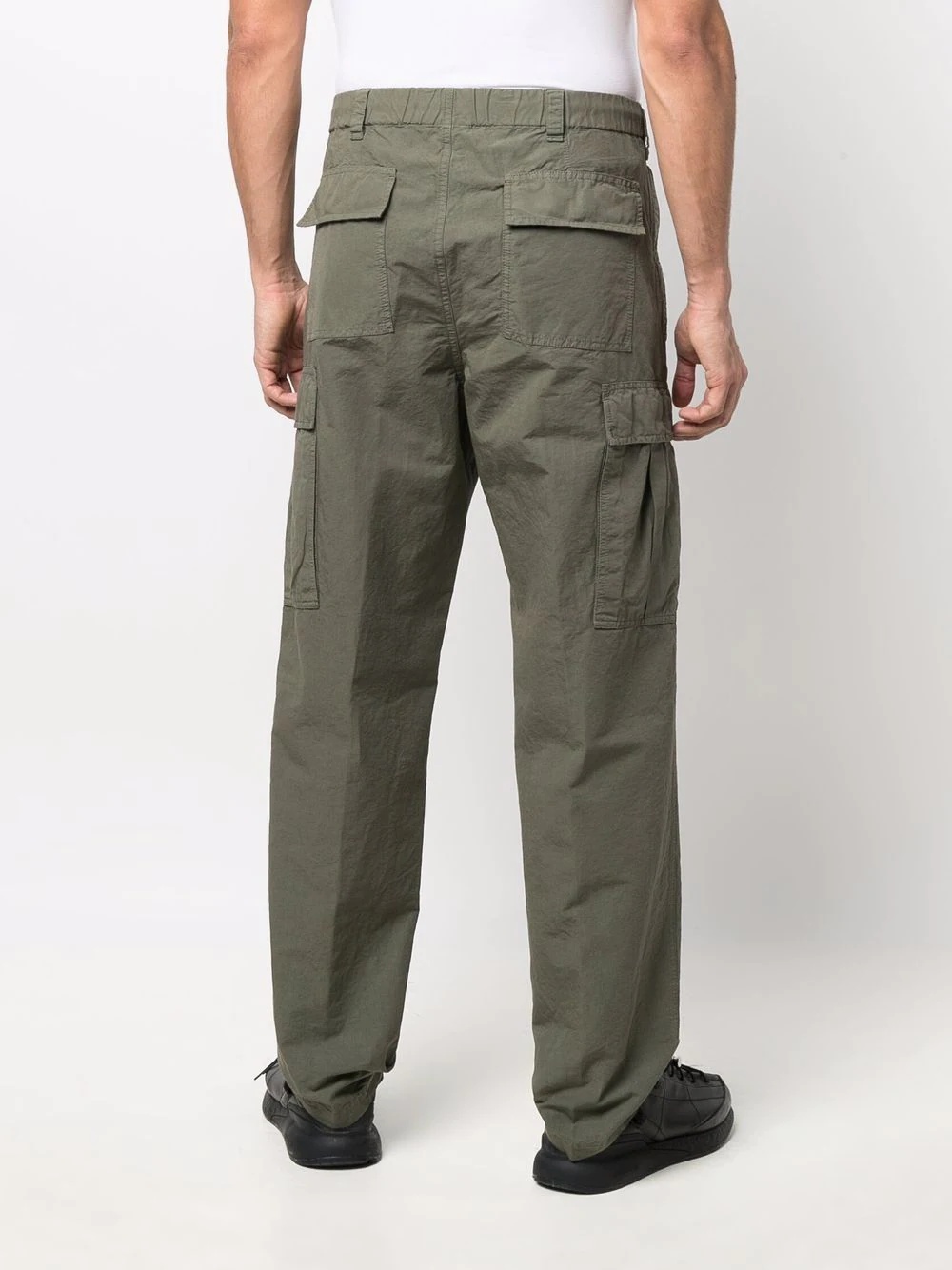 straight-leg cargo trousers - 4